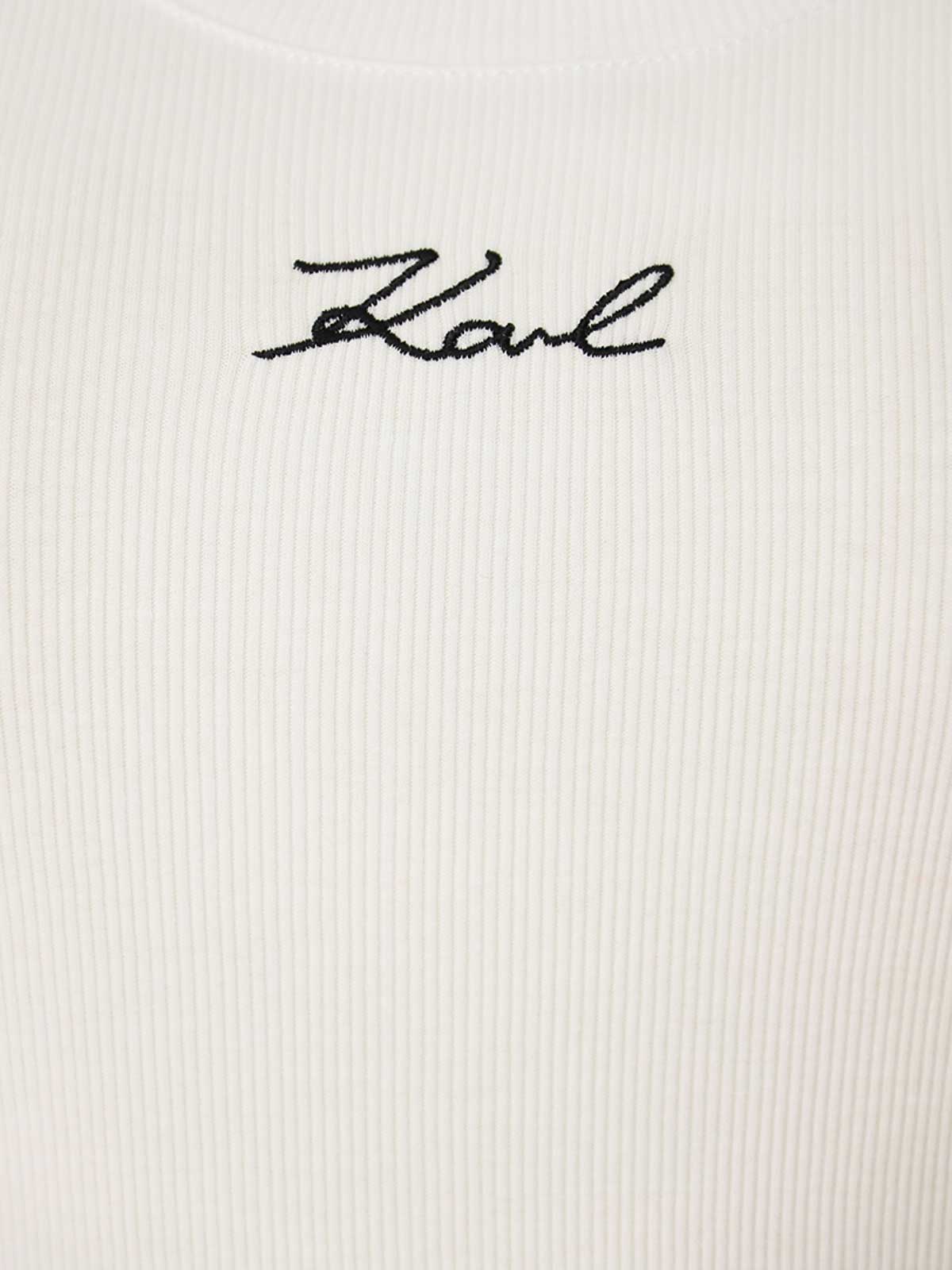 Logo Rib Tank Top 241W1712100 (KARL LAGERFELD / タンクトップ・キャミソール ) | KARL LAGERFELD (カール・ラガーフェルド)(2)