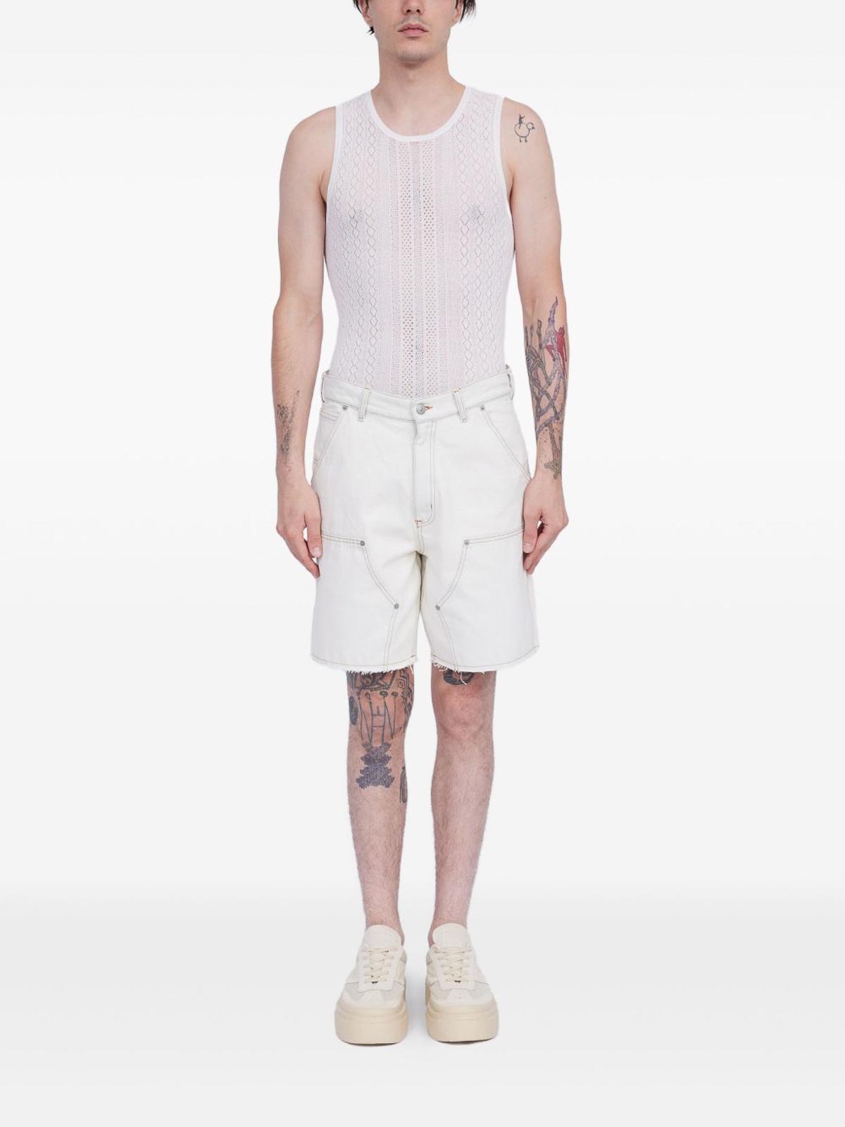 Shorts denim with numerical graphics SH2MU0012M30018963 (MM6 Maison Margiela / ショートパンツ ) | MM6 Maison Margiela (エムエムシックス)(2)