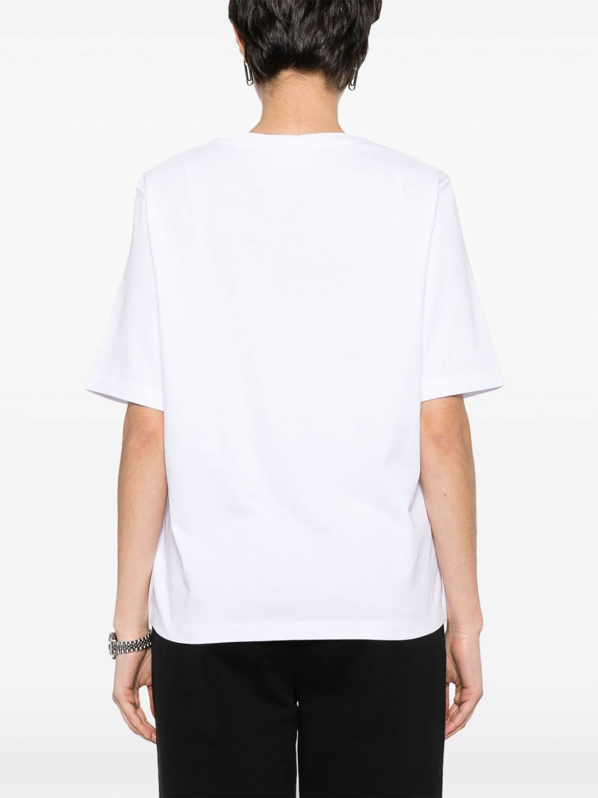 T-shirt with Fox application MW00111KJ0119P100WHITE (Maison Kitsuné / Tシャツ・カットソー ) | Maison Kitsuné (メゾン キツネ)(2)