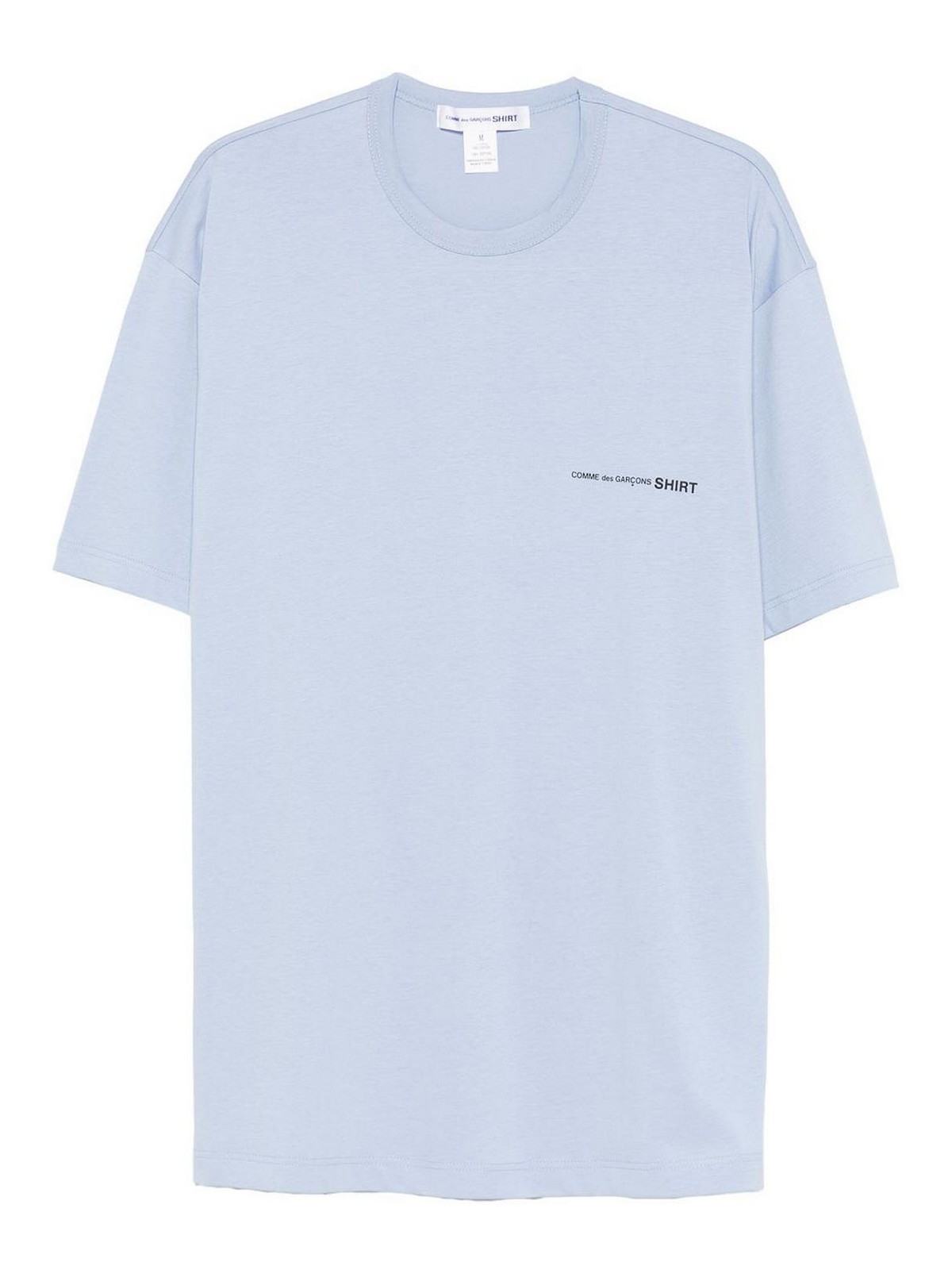 Cotton t-shirt with printing FOT0230511BLUE (Comme Des Garçons / Tシャツ・カットソー ) | Comme Des Garçons (コムデギャルソン)