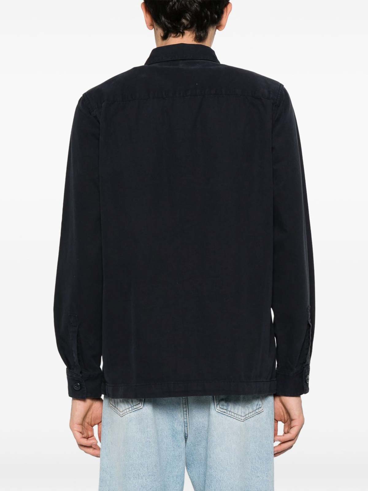 Blue Cotton Shirt With Pocket MOS0281NY91 (Barbour / シャツ・ブラウス ) | Barbour (バブアー)(1)