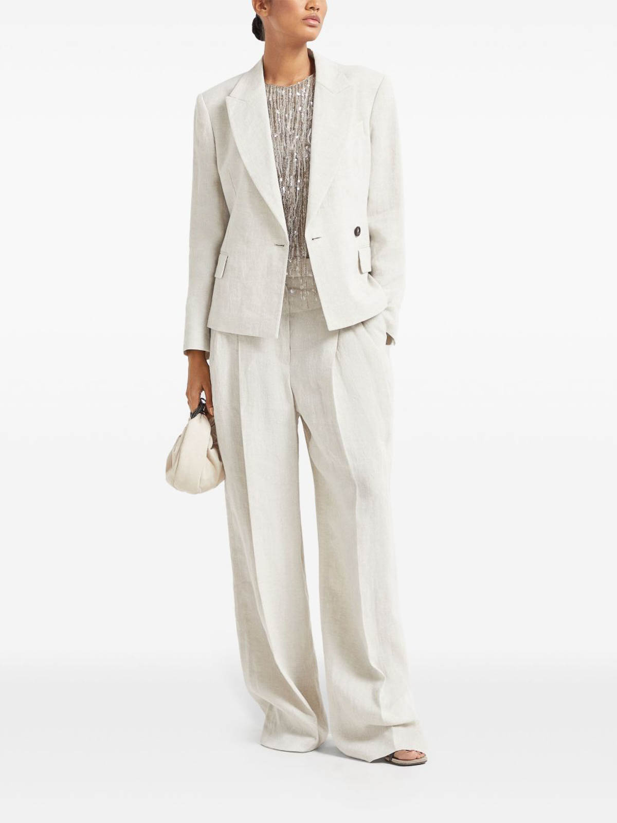Wide leg trousers MH547P8669C169BEIGE (Brunello Cucinelli / パンツ ) | Brunello Cucinelli (ブルネロ・クチネリ)(2)