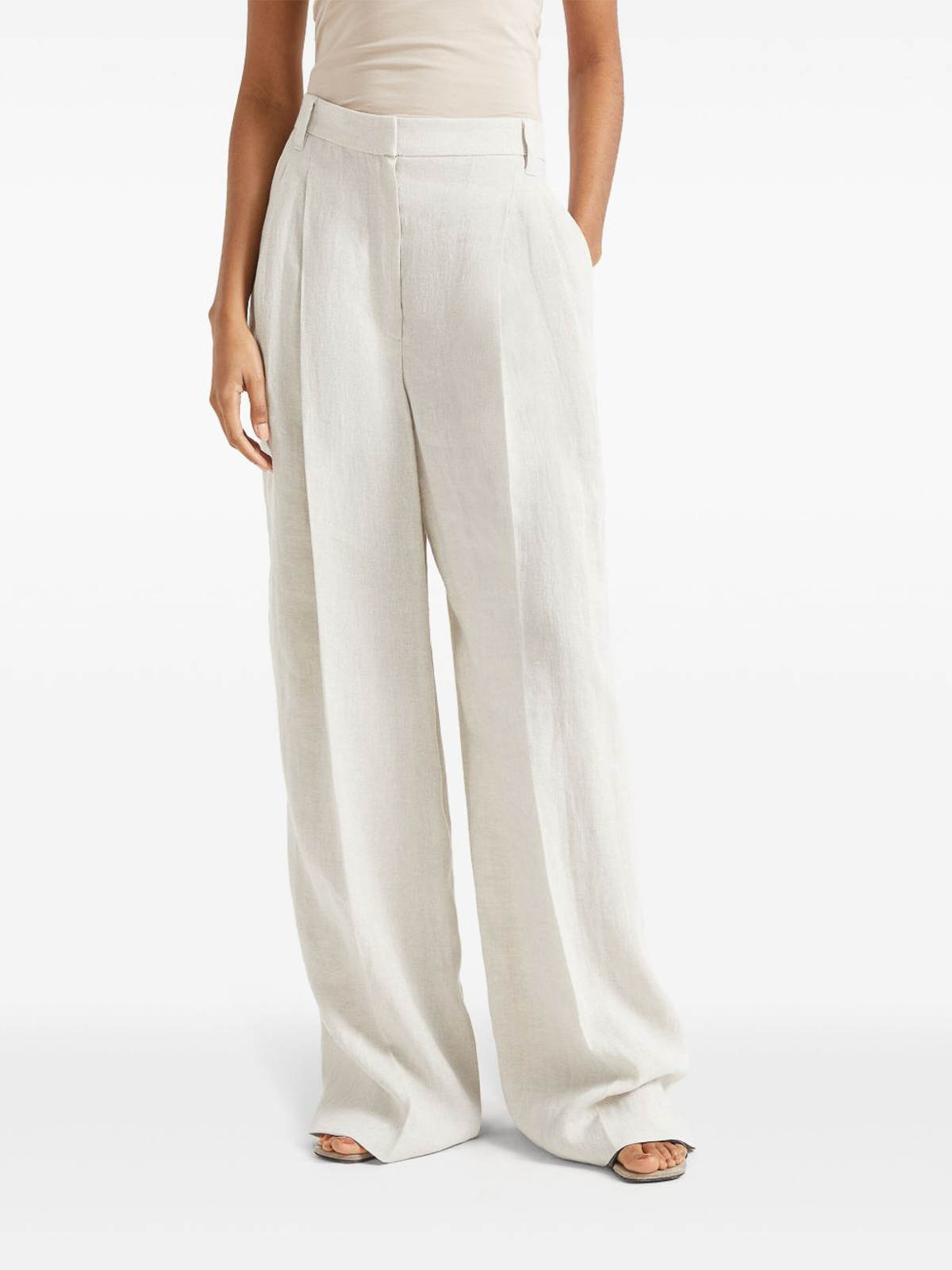Wide leg trousers MH547P8669C169BEIGE (Brunello Cucinelli / パンツ ) | Brunello Cucinelli (ブルネロ・クチネリ)(3)