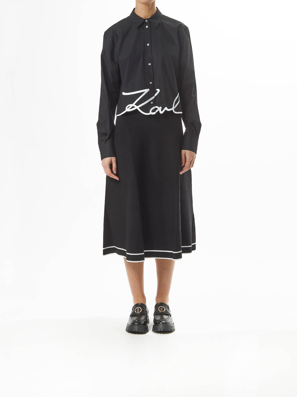 Karl Hem Signature Shirt 226W1605999 (KARL LAGERFELD / シャツ・ブラウス ) | KARL LAGERFELD (カール・ラガーフェルド)(1)