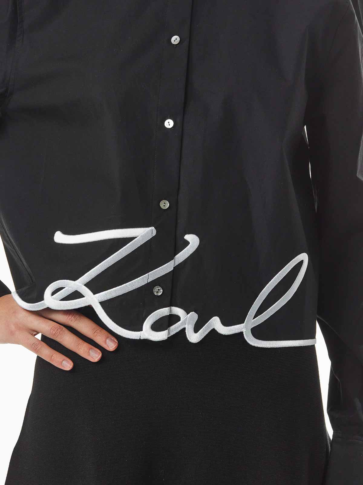 Karl Hem Signature Shirt 226W1605999 (KARL LAGERFELD / シャツ・ブラウス ) | KARL LAGERFELD (カール・ラガーフェルド)(4)