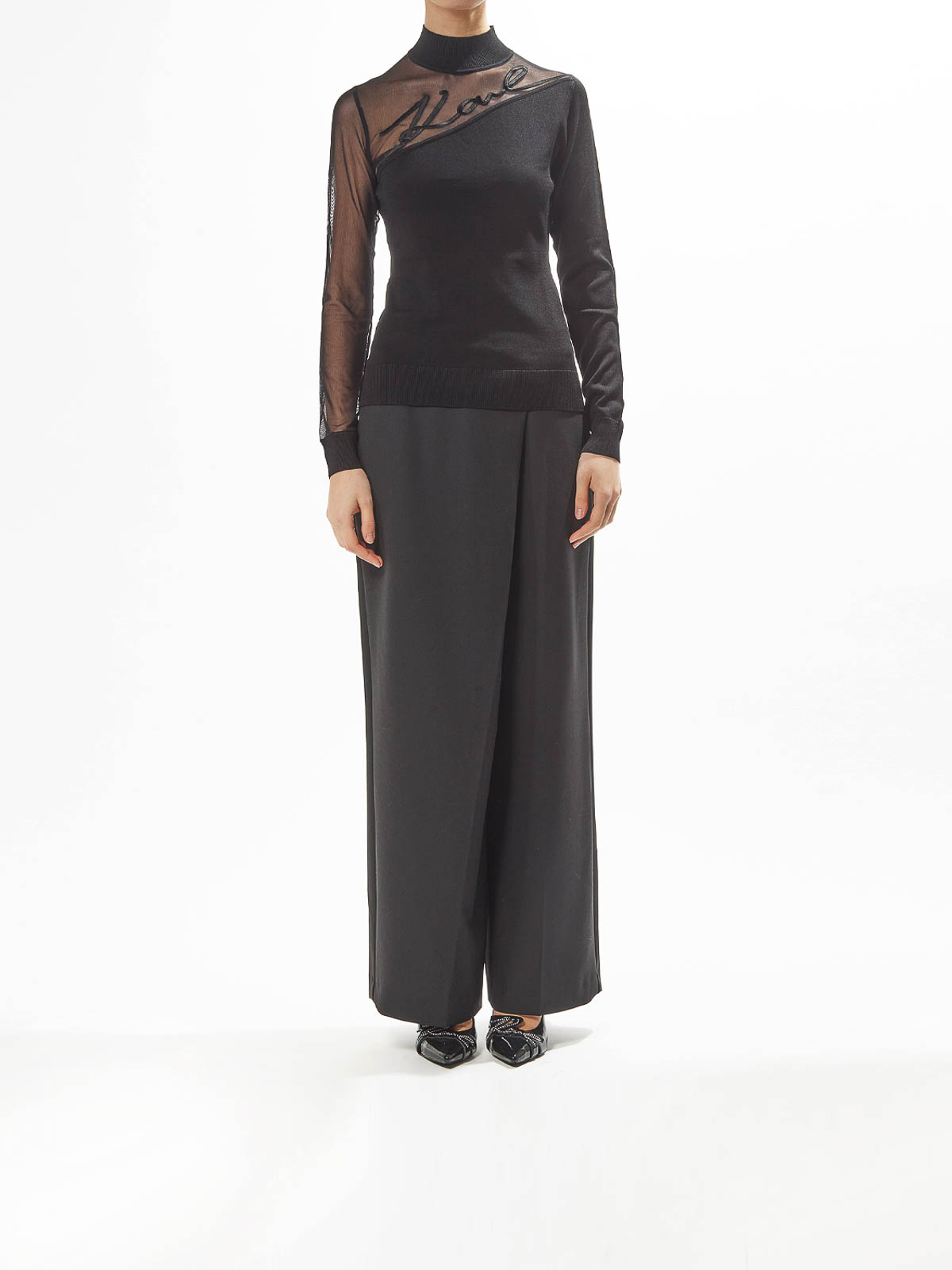 Karl Signature Mock Neck A1W18040999 (KARL LAGERFELD / ニット・セーター・カーディガン ) | KARL LAGERFELD (カール・ラガーフェルド)(1)