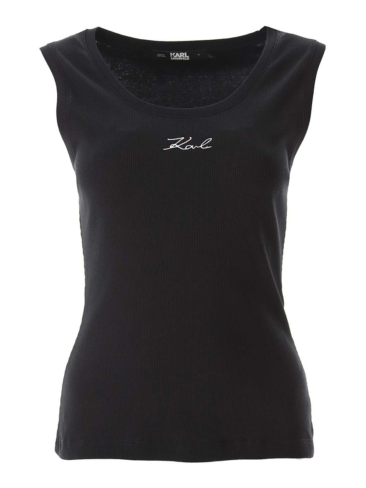 Logo Rib Tank Top 241W1712999 (KARL LAGERFELD / タンクトップ・キャミソール ) | KARL LAGERFELD (カール・ラガーフェルド)