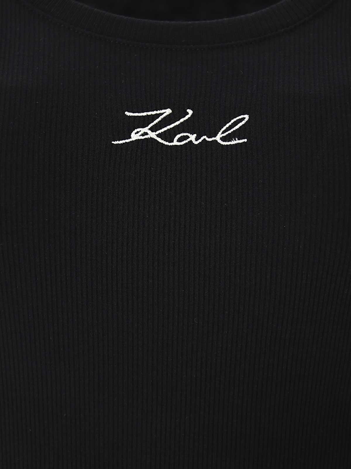 Logo Rib Tank Top 241W1712999 (KARL LAGERFELD / タンクトップ・キャミソール ) | KARL LAGERFELD (カール・ラガーフェルド)(2)