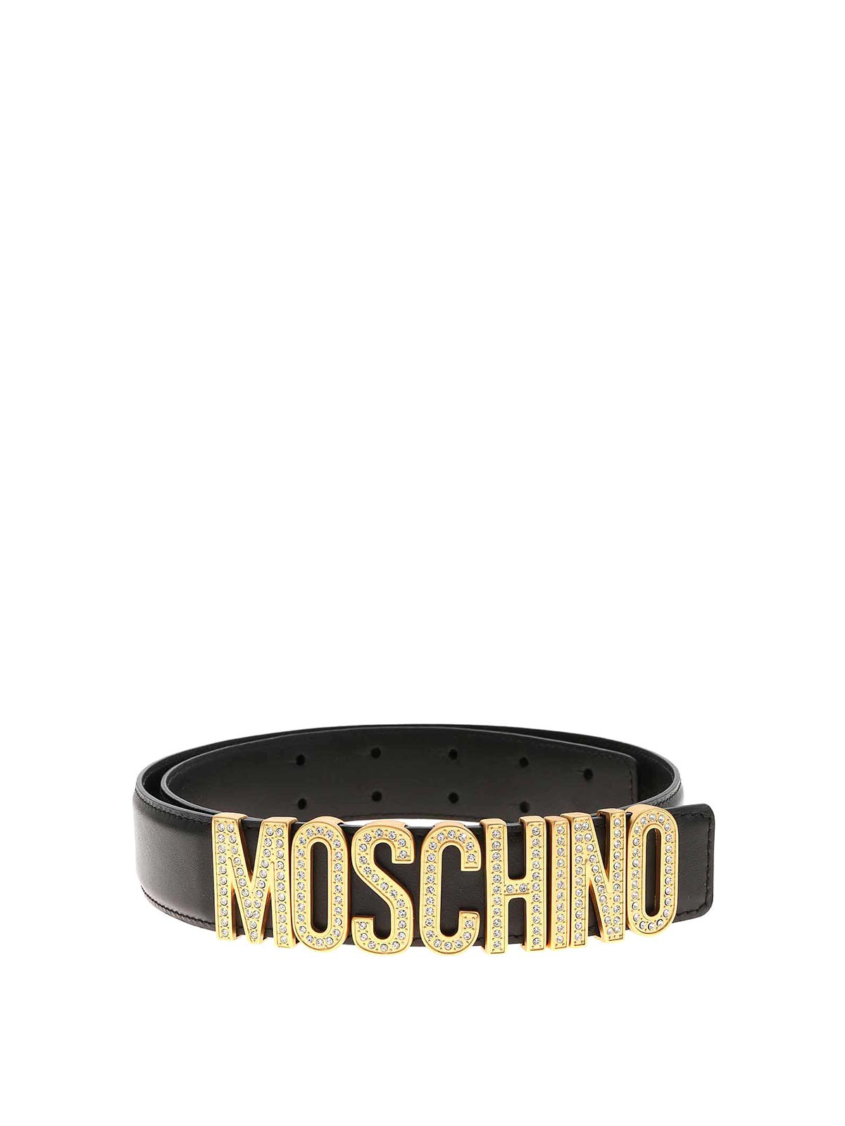 Cristal Metallic Letters Belt M12MT712292 (MOSCHINO / ベルト・サスペンダー ) | MOSCHINO (モスキーノ)
