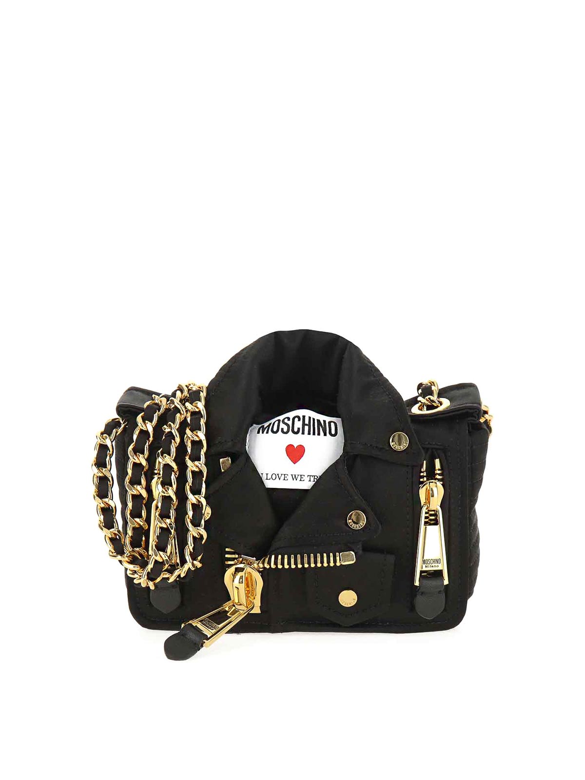 In Love We Trust Biker Bag 232JS1903LEMONTONIC (MOSCHINO / ハンドバッグ・ショルダーバッグ ) | MOSCHINO (モスキーノ)