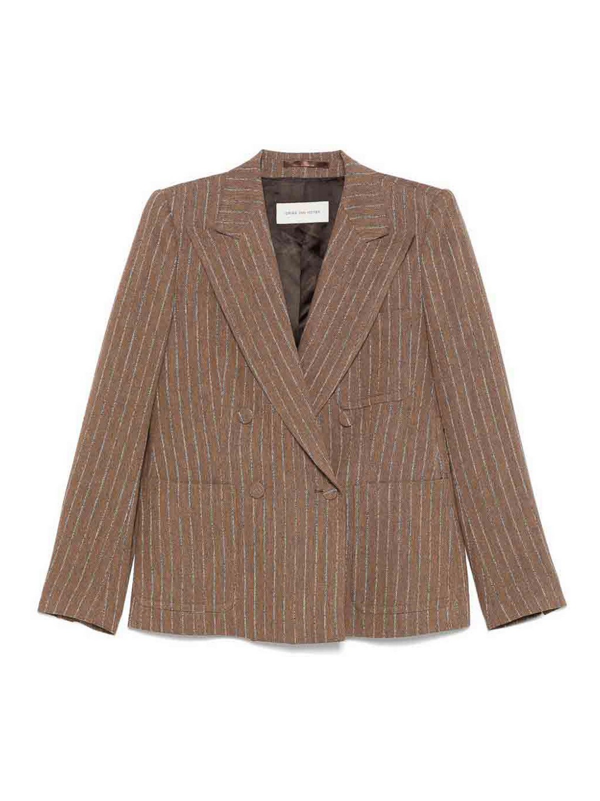 Linen Double-Breasted Blazer 104041444102 (Dries Van Noten / スーツ・ジャケット ) | Dries Van Noten (ドリスヴァンノッテン)