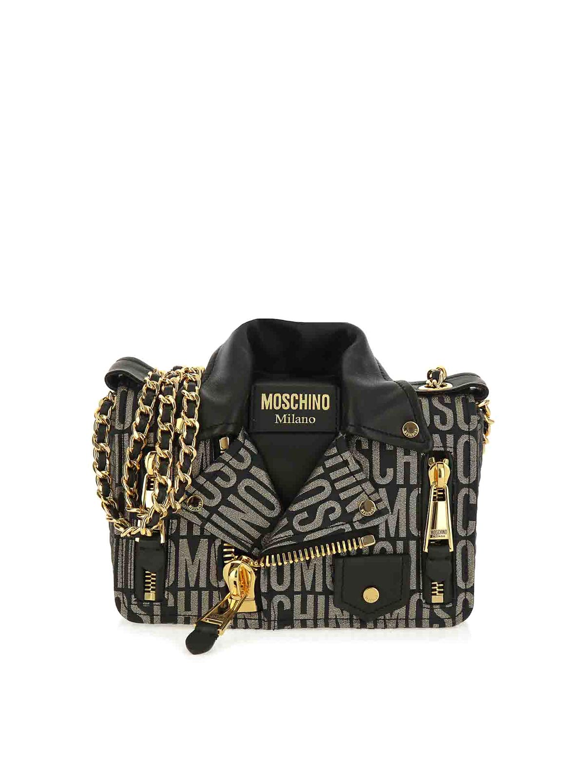 Biker Logo Lurex 74288269A1555 (MOSCHINO / ハンドバッグ・ショルダーバッグ ) | MOSCHINO (モスキーノ)