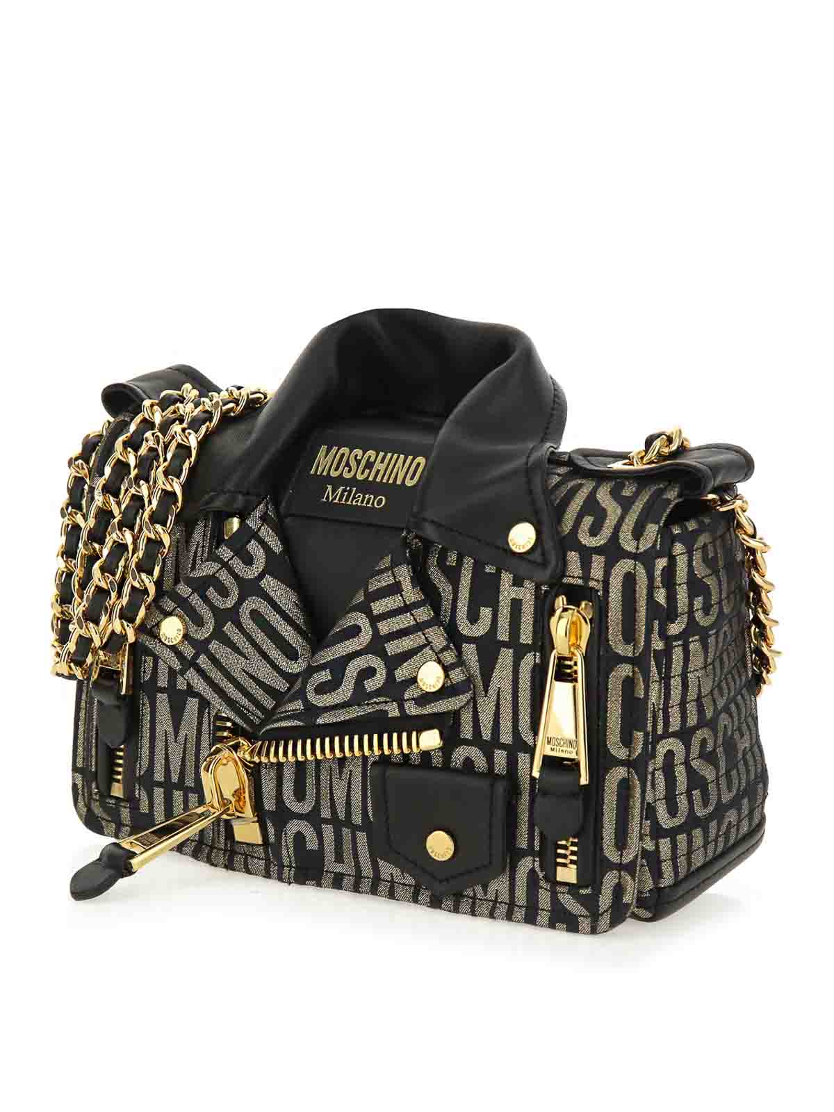 Biker Logo Lurex 74288269A1555 (MOSCHINO / ハンドバッグ・ショルダーバッグ ) | MOSCHINO (モスキーノ)(1)