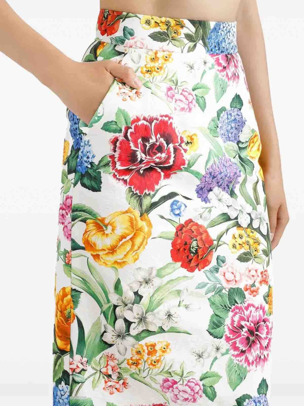 ST Maxi Fiori sheath skirt F4C15TFSFOAHA5KU (Dolce & Gabbana / スカート ) | Dolce & Gabbana (ドルチェガッバーナ)(4)