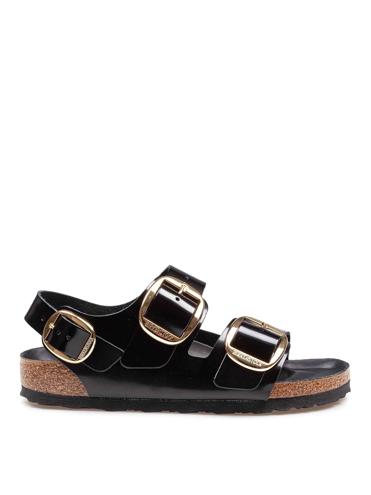Sandal Milan Big Buckle Black lacquered skin 1024211 (BIRKENSTOCK / サンダル ) | BIRKENSTOCK (ビルケンシュトック)