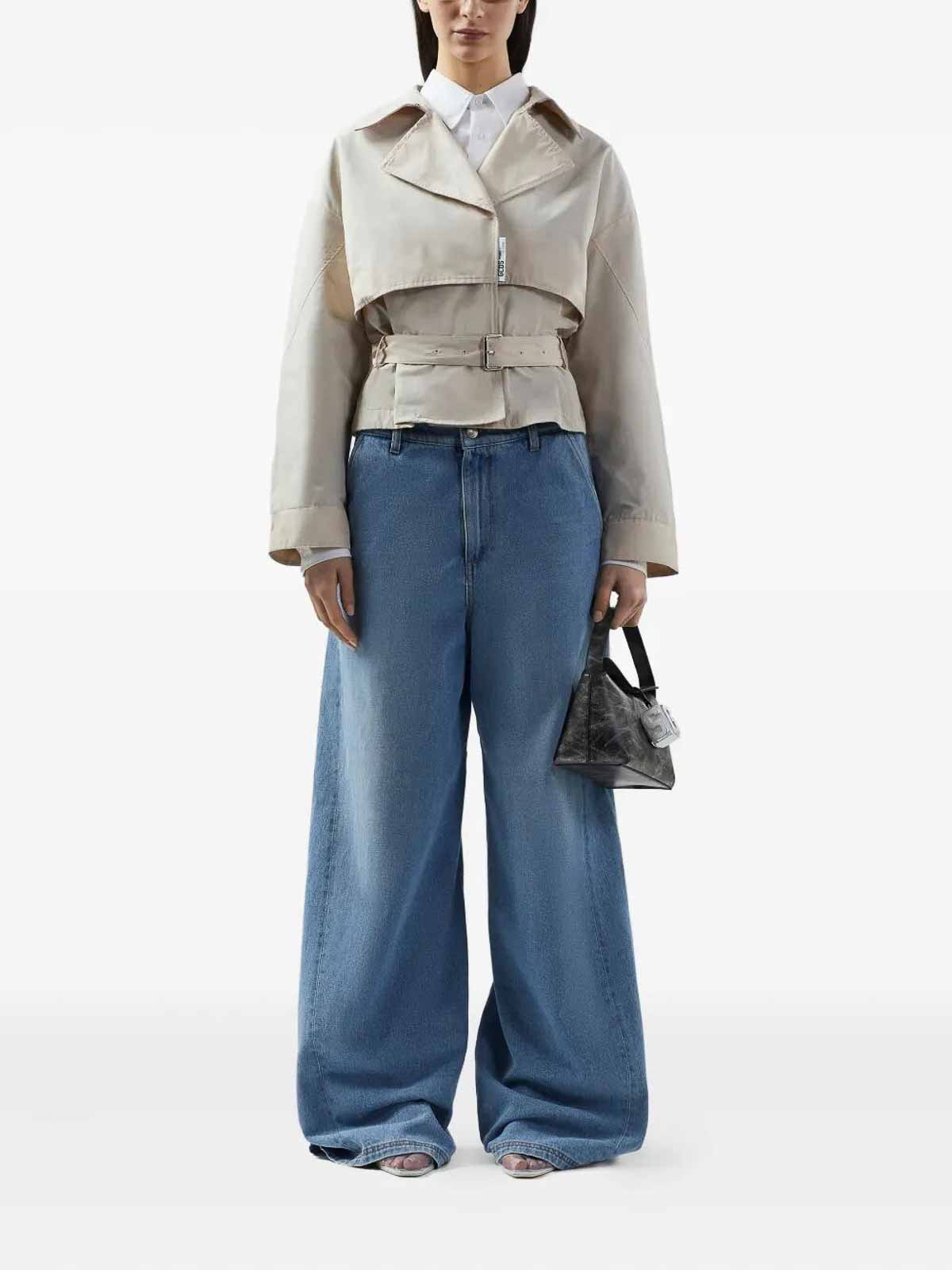 Nylon Belt Short Trench B1CW0701TL630 (GCDS / コート・ダウン ) | GCDS (ジーシーディーエス)(1)
