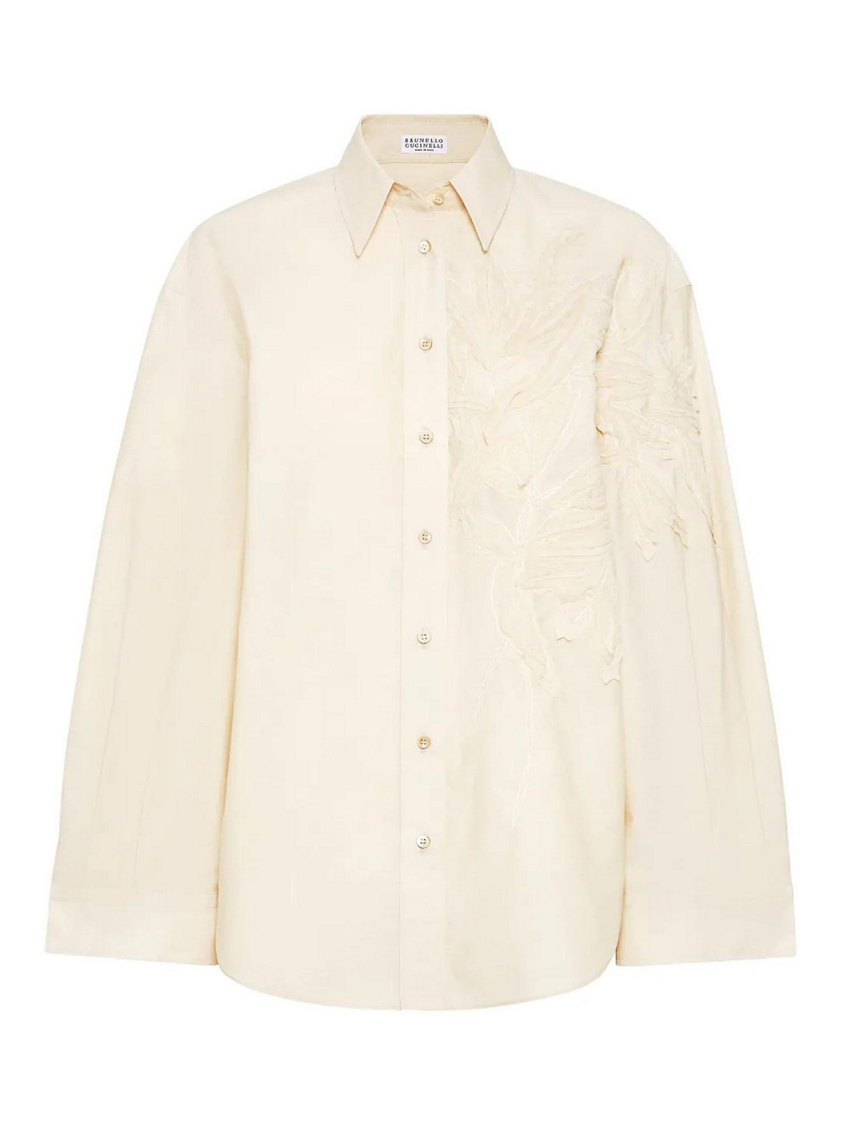 Flora Applique Shirt M0F79RJ506C2869 (Brunello Cucinelli / シャツ・ブラウス ) | Brunello Cucinelli (ブルネロ・クチネリ)