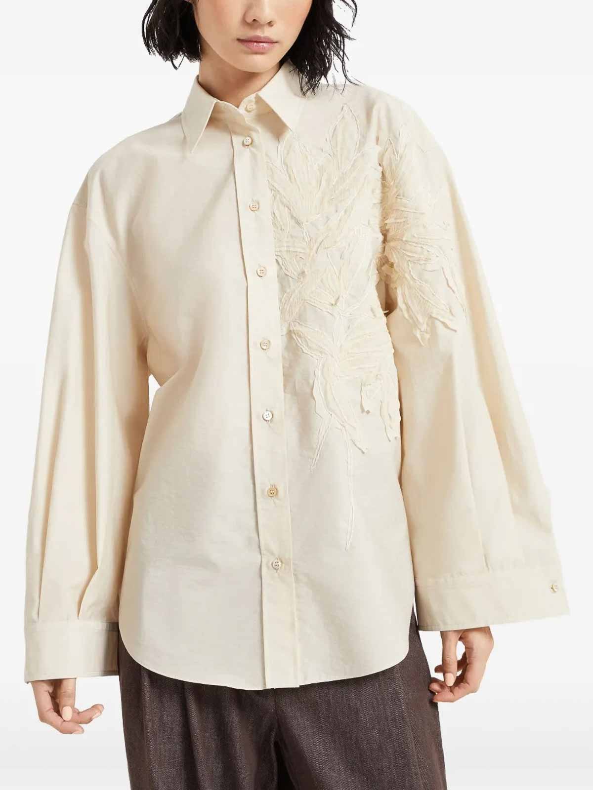 Flora Applique Shirt M0F79RJ506C2869 (Brunello Cucinelli / シャツ・ブラウス ) | Brunello Cucinelli (ブルネロ・クチネリ)(1)