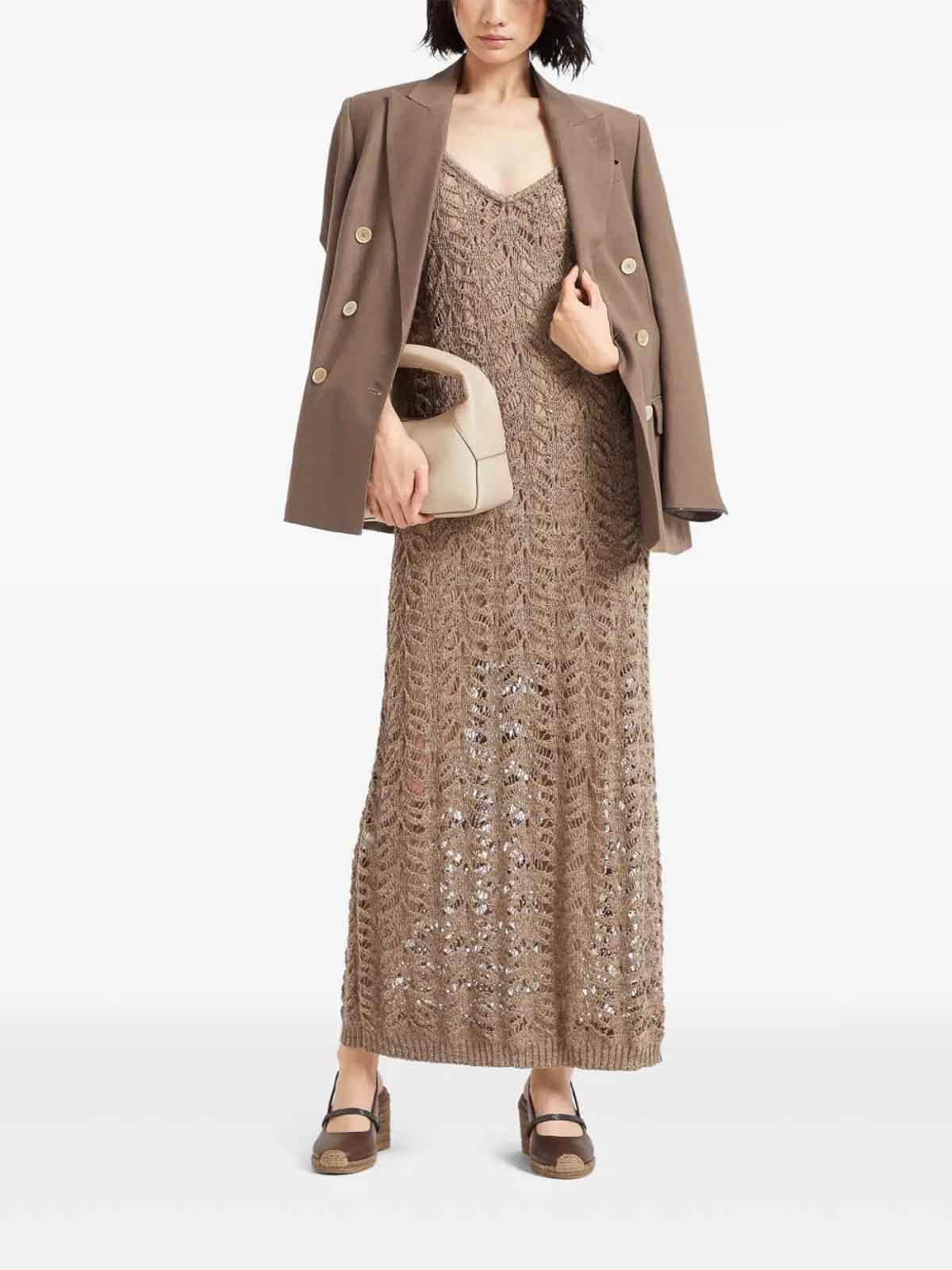 Lace Dress MGD562A92C3765 (Brunello Cucinelli / ワンピース・ドレス・オールインワン ) | Brunello Cucinelli (ブルネロ・クチネリ)(1)