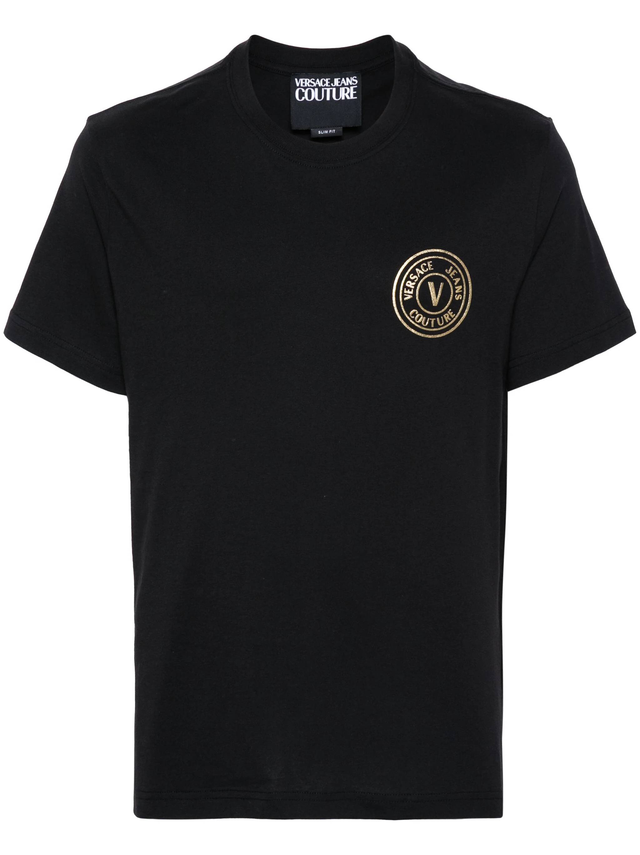 Versace Jeans T-shirts and Polos Black 77GAHT00CJ00TG89 (VERSACE JEANS COUTURE / Tシャツ・カットソー ) | VERSACE JEANS COUTURE (ヴェルサーチェ ジーンズ クチュール)