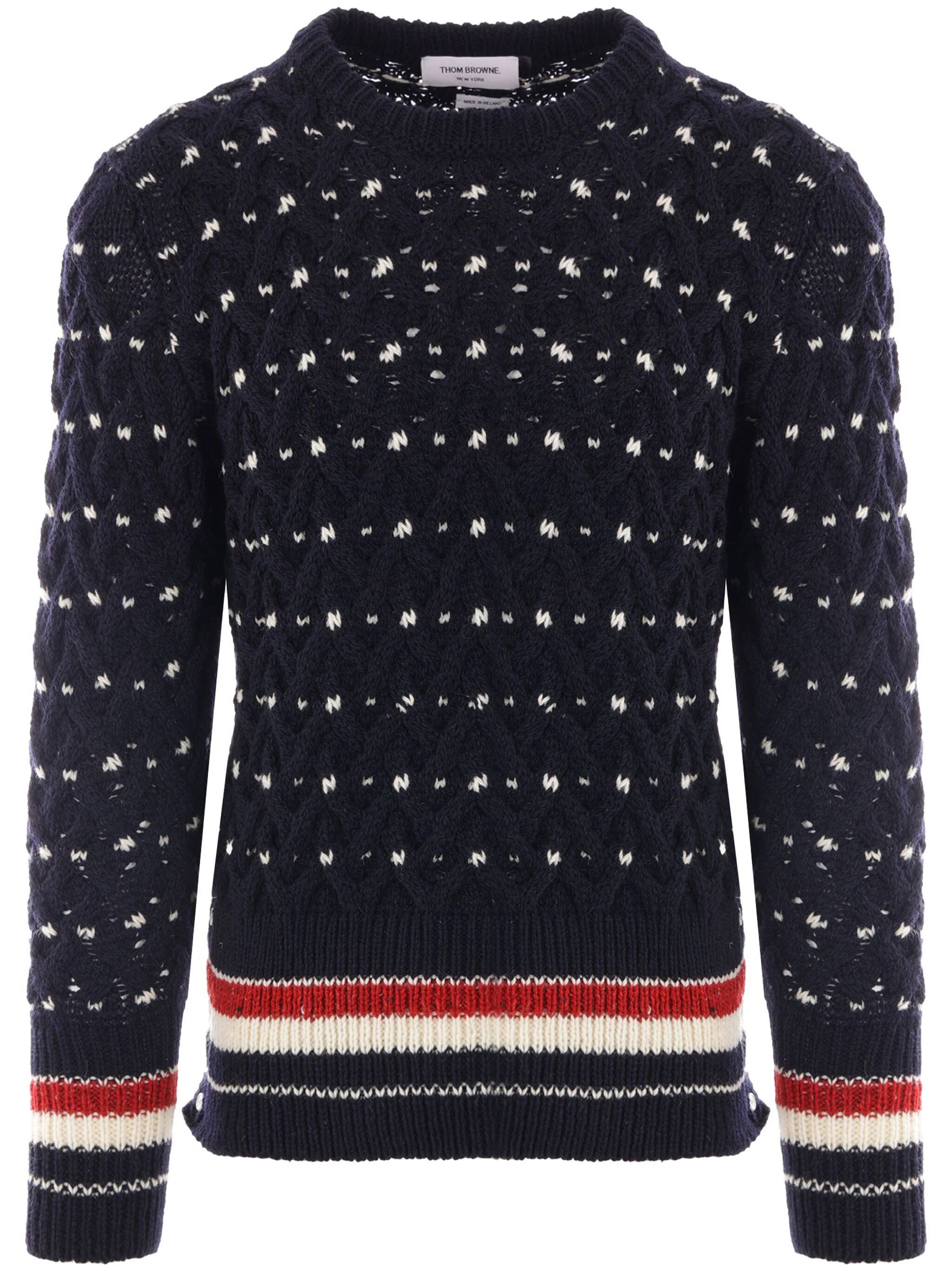 Thom Browne Sweaters Blue MKA510BY1506415 (Thom Browne / ニット・セーター・カーディガン ) | Thom Browne (トム・ブラウン)
