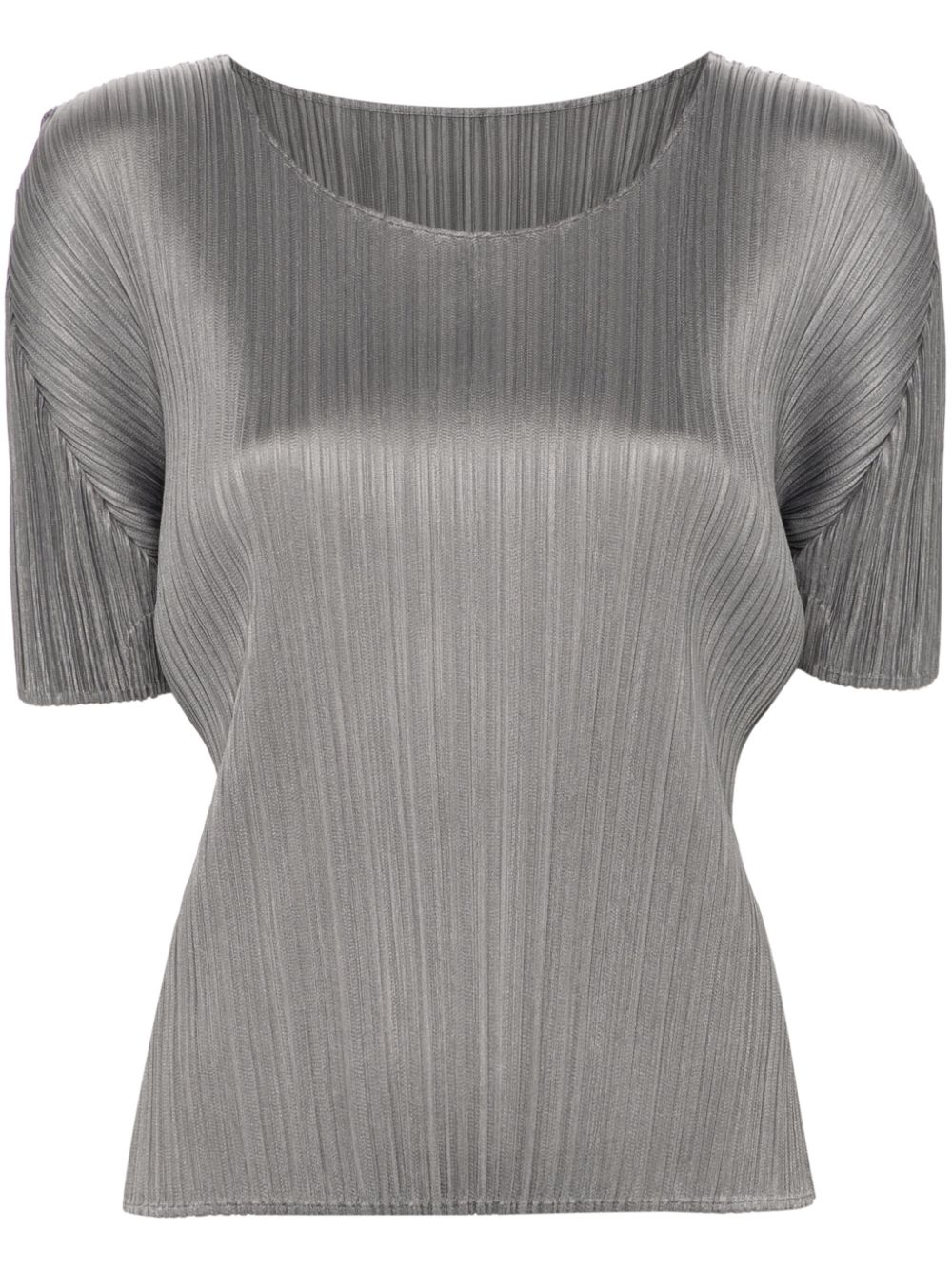 ISSEY MIYAKE PLEATS PLEASE Shirts Grey PP49JK10312 (PLEATS PLEASE ISSEY MIYAKE / シャツ・ブラウス ) | PLEATS PLEASE ISSEY MIYAKE (プリーツ プリーズ イッセイ ミヤケ)