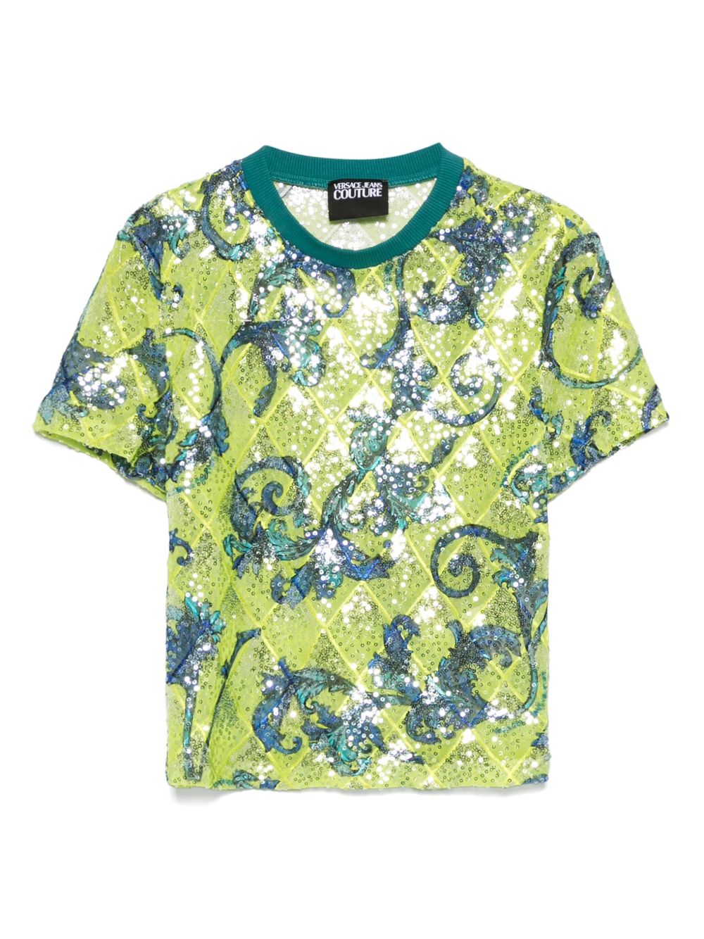 VERSACE JEANS COUTURE T-shirts and Polos Green 78HAH602JS443166 (VERSACE JEANS COUTURE / Tシャツ・カットソー ) | VERSACE JEANS COUTURE (ヴェルサーチェ ジーンズ クチュール)