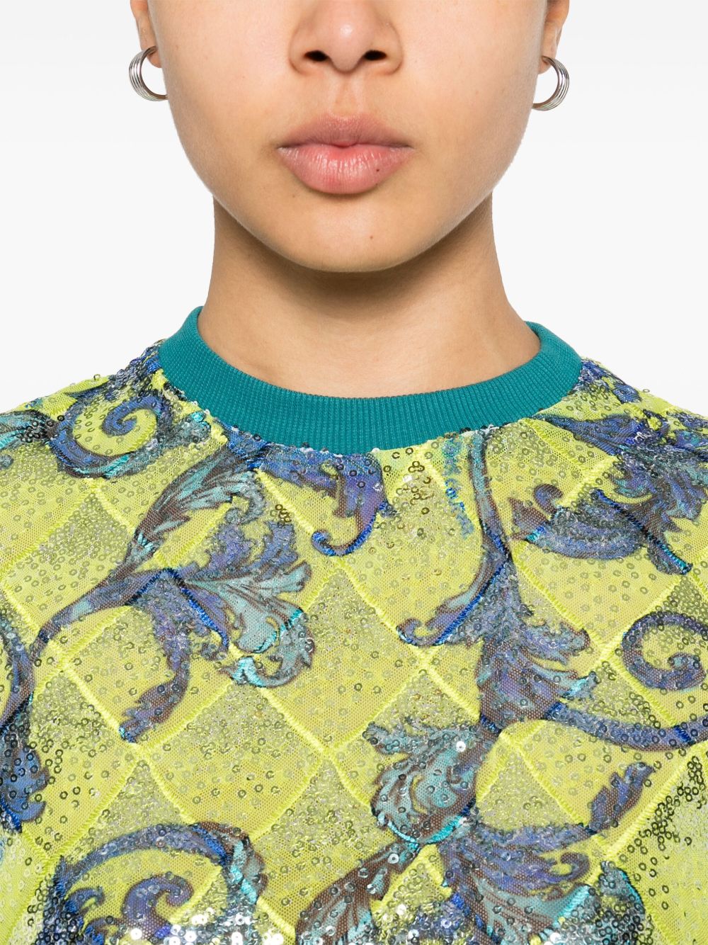 VERSACE JEANS COUTURE T-shirts and Polos Green 78HAH602JS443166 (VERSACE JEANS COUTURE / Tシャツ・カットソー ) | VERSACE JEANS COUTURE (ヴェルサーチェ ジーンズ クチュール)(3)