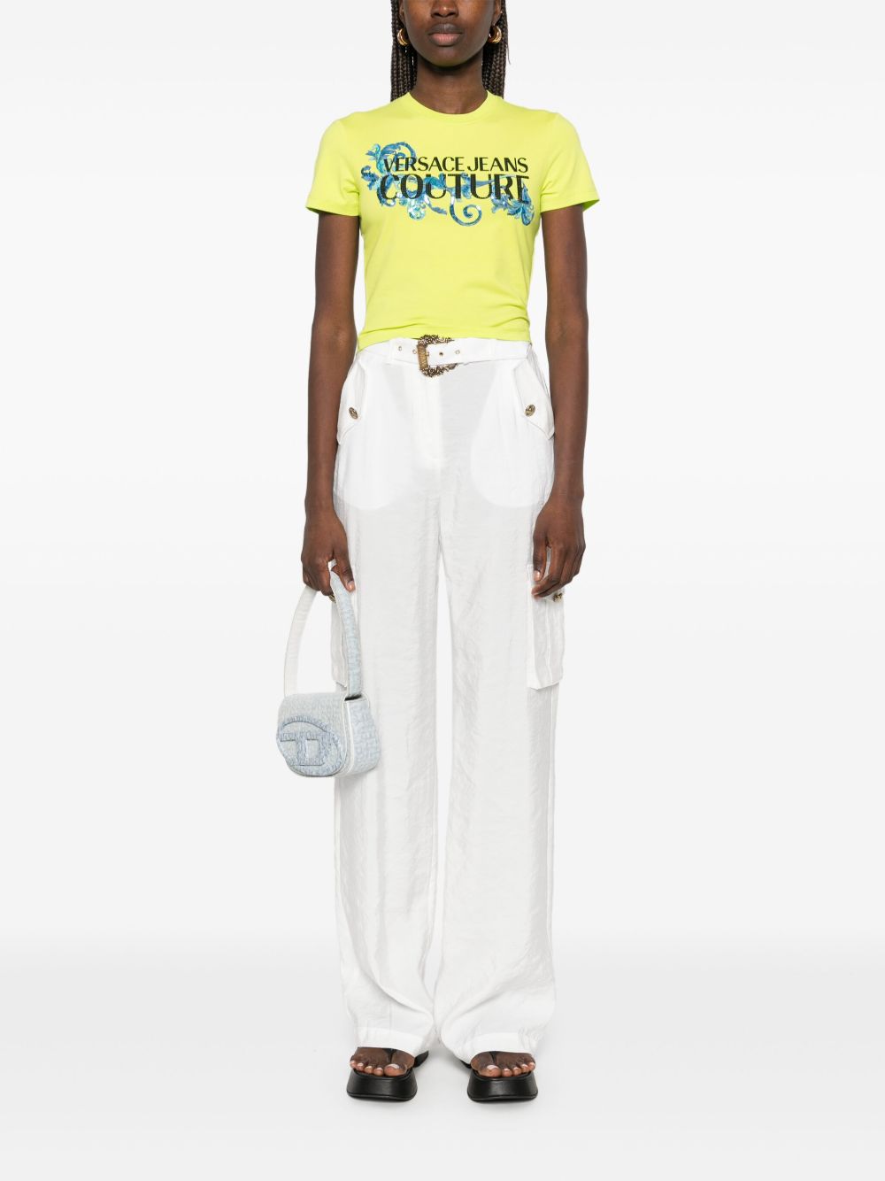 VERSACE JEANS COUTURE T-shirts and Polos Yellow 78HAHC05CJ02C166 (VERSACE JEANS COUTURE / Tシャツ・カットソー ) | VERSACE JEANS COUTURE (ヴェルサーチェ ジーンズ クチュール)(3)
