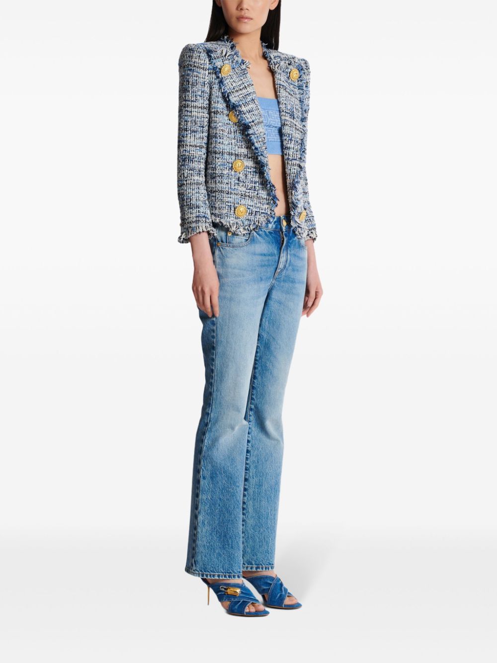 Balmain Jackets Blue EF1SC240CF776FC (Balmain / スーツ・ジャケット ) | Balmain (バルマン)(4)
