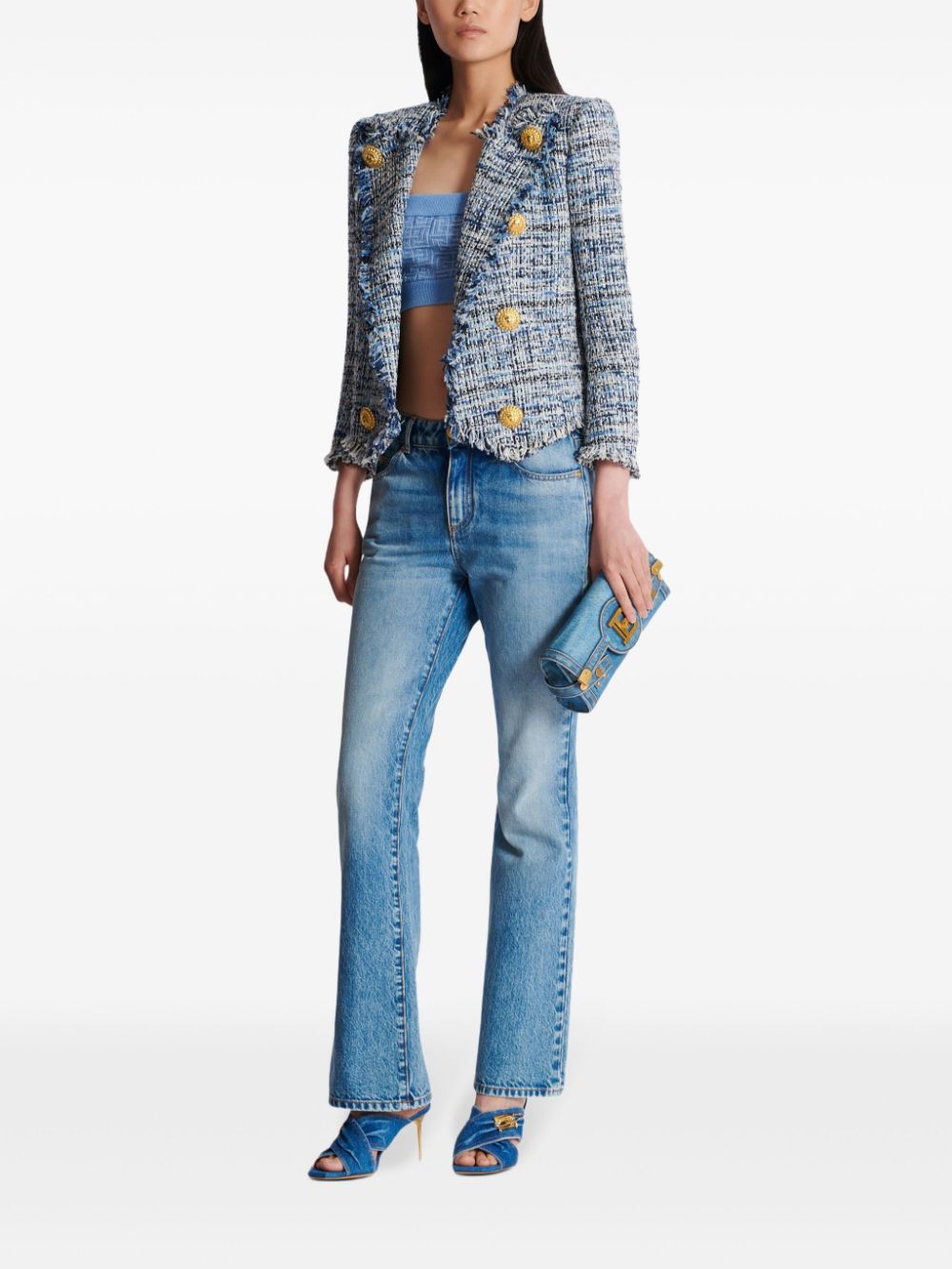 Balmain Jackets Blue EF1SC240CF776FC (Balmain / スーツ・ジャケット ) | Balmain (バルマン)(5)