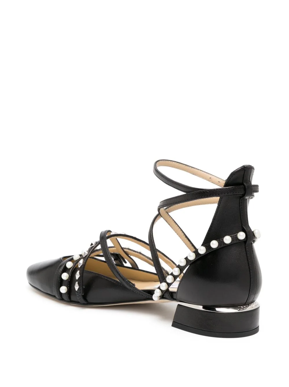 Jimmy Choo Flat shoes Black CELESTIA25AXDBLACKSILVER (JIMMY CHOO / フラットシューズ ) | JIMMY CHOO (ジミー チュウ)(2)