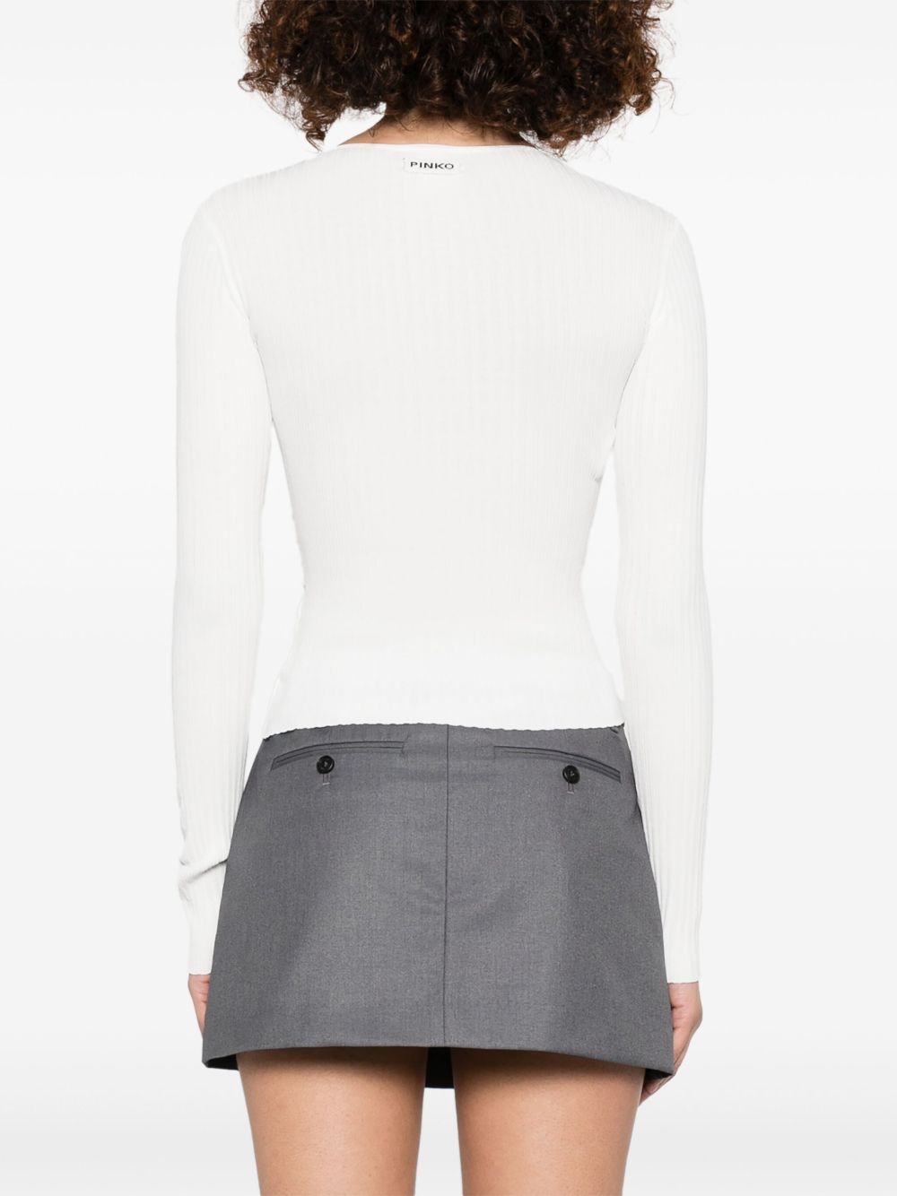 Pinko T-shirts and Polos White 104727A2F0LASSENZ09 (PINKO / Tシャツ・カットソー ) | PINKO (ピンコ)(4)