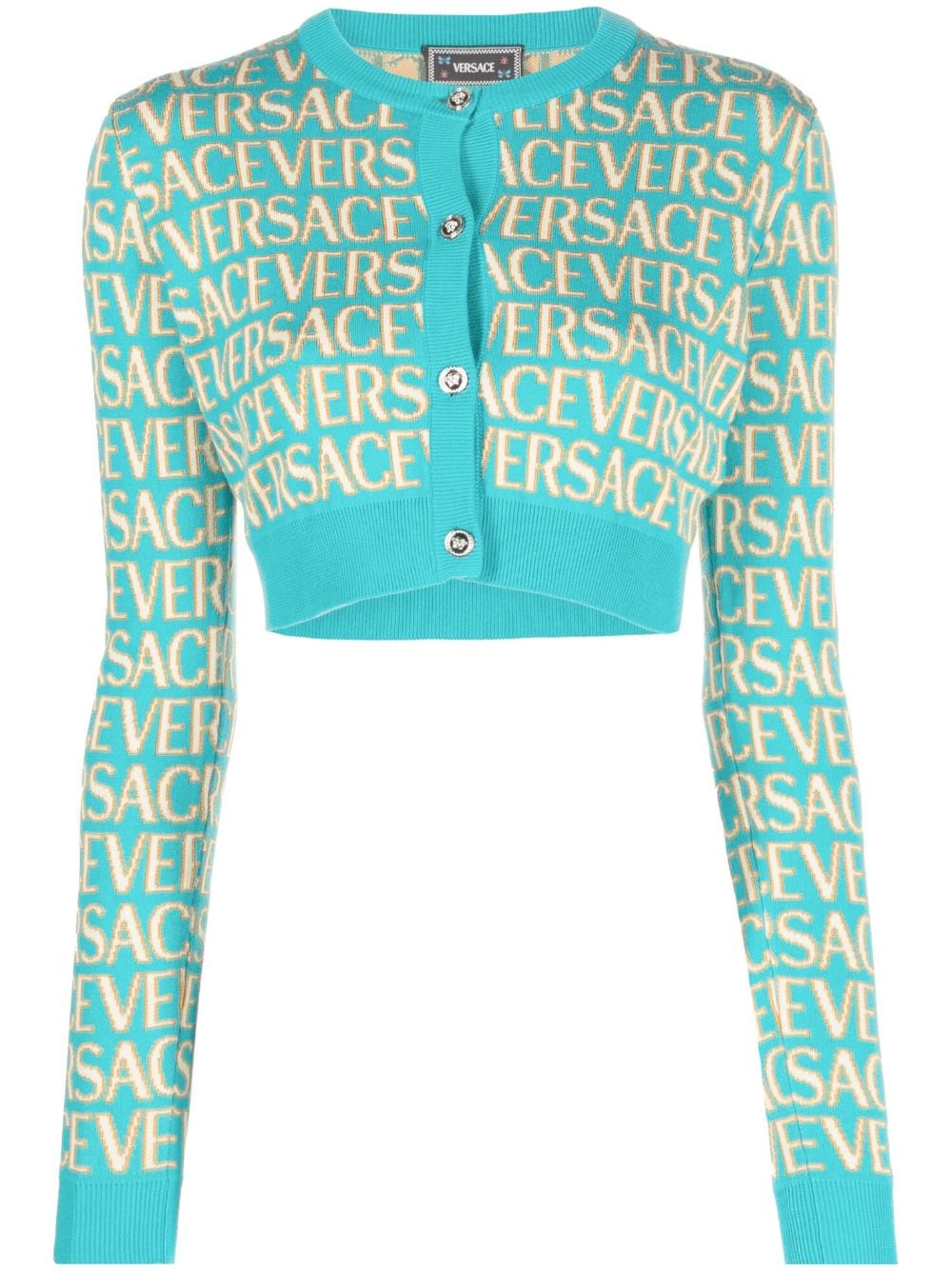 Versace Sweaters Clear Blue 10109631A079605V540 (VERSACE / ニット・セーター・カーディガン ) | VERSACE (ヴェルサーチェ)