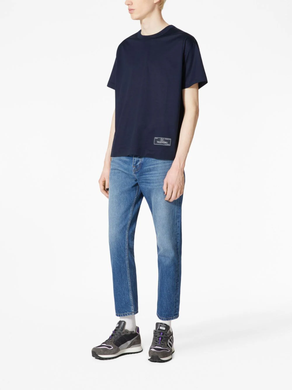 Valentino Garavani T-shirts and Polos Blue 3V3MG01F9K7598 (Valentino Garavani / Tシャツ・カットソー ) | Valentino Garavani (ヴァレンティノ)(1)
