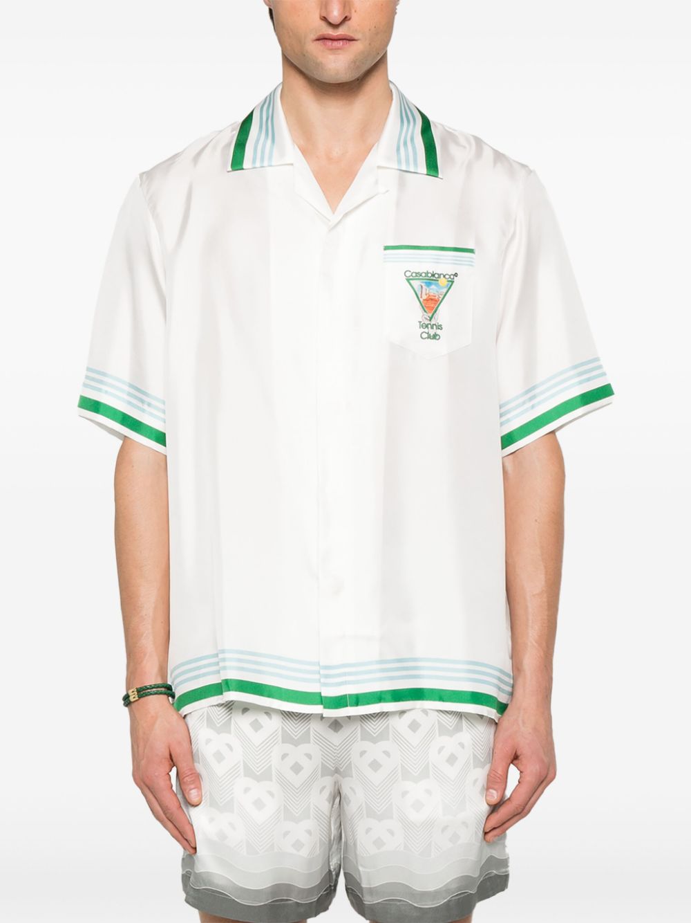 Casablanca Shirts White UMPS25SH00308 (Casablanca / シャツ・ブラウス ) | Casablanca (カサブランカ)(3)
