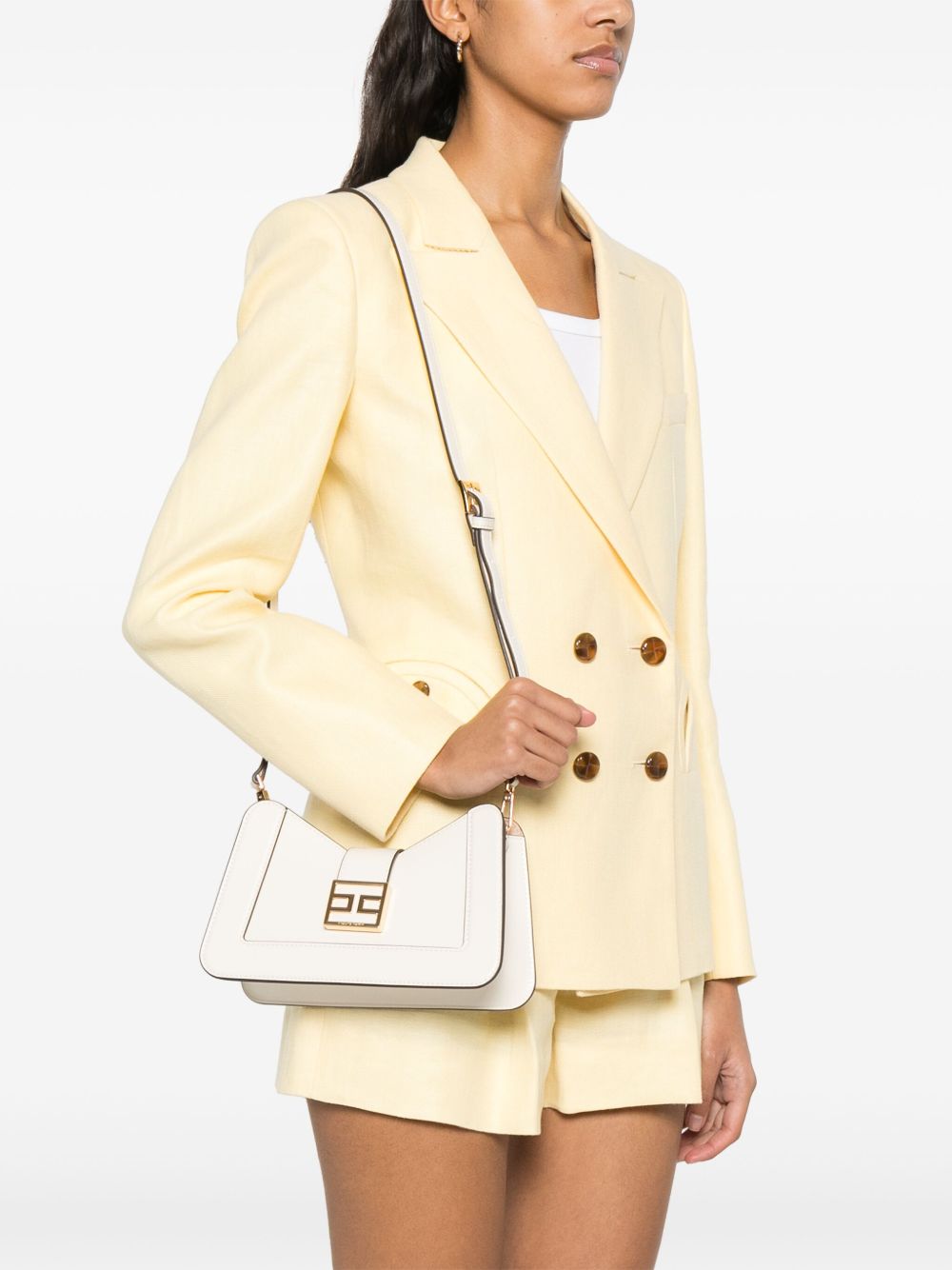 Elisabetta Franchi Bags.. Cream BS18A51E2193 (Elisabetta Franchi / ハンドバッグ・ショルダーバッグ ) | Elisabetta Franchi (エリザベッタ フランキ)(1)