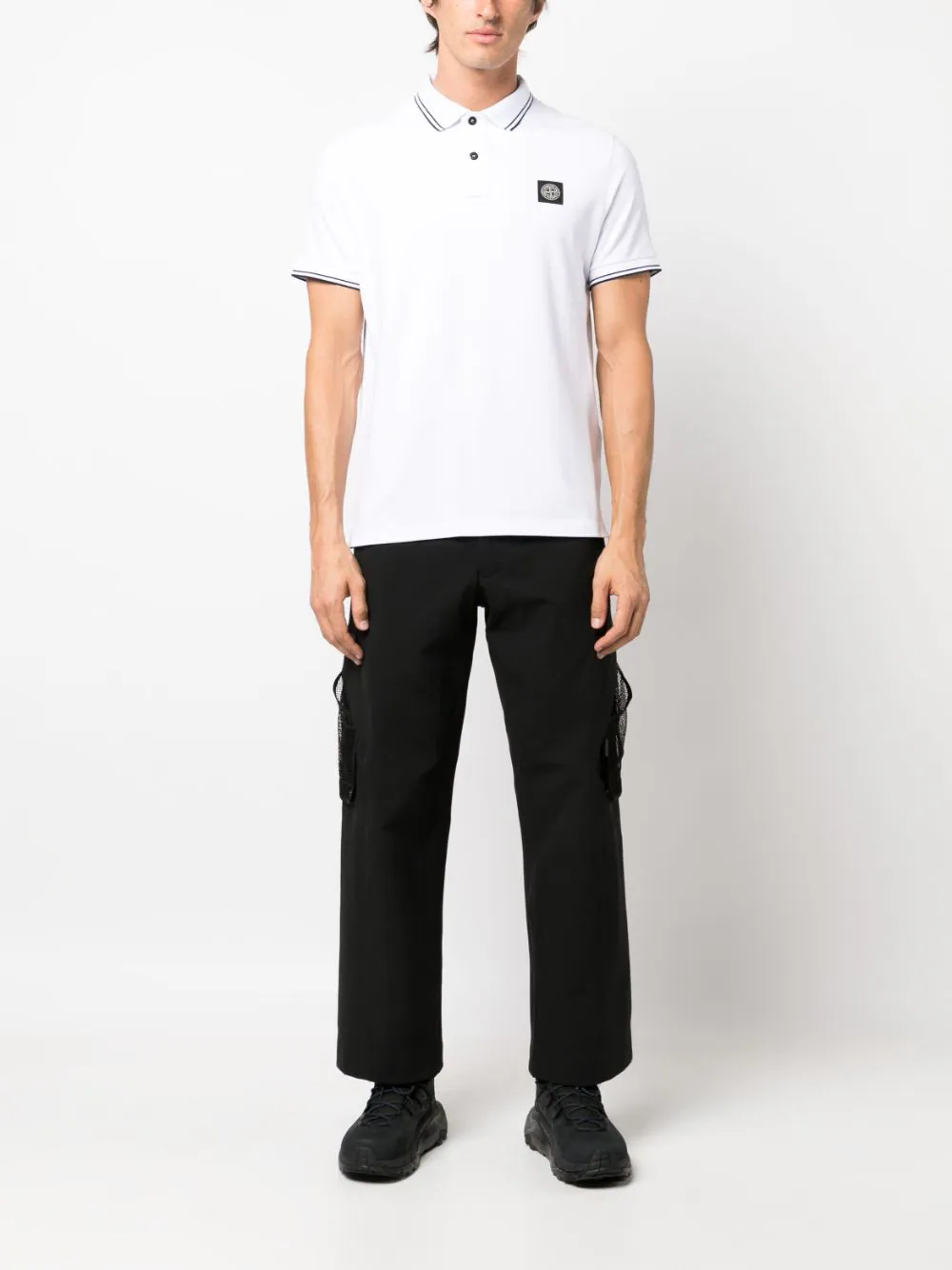 Stone Island T-shirts and Polos White 79152SC18A1001 (STONE ISLAND / ポロシャツ ) | STONE ISLAND (ストーンアイランド)(1)