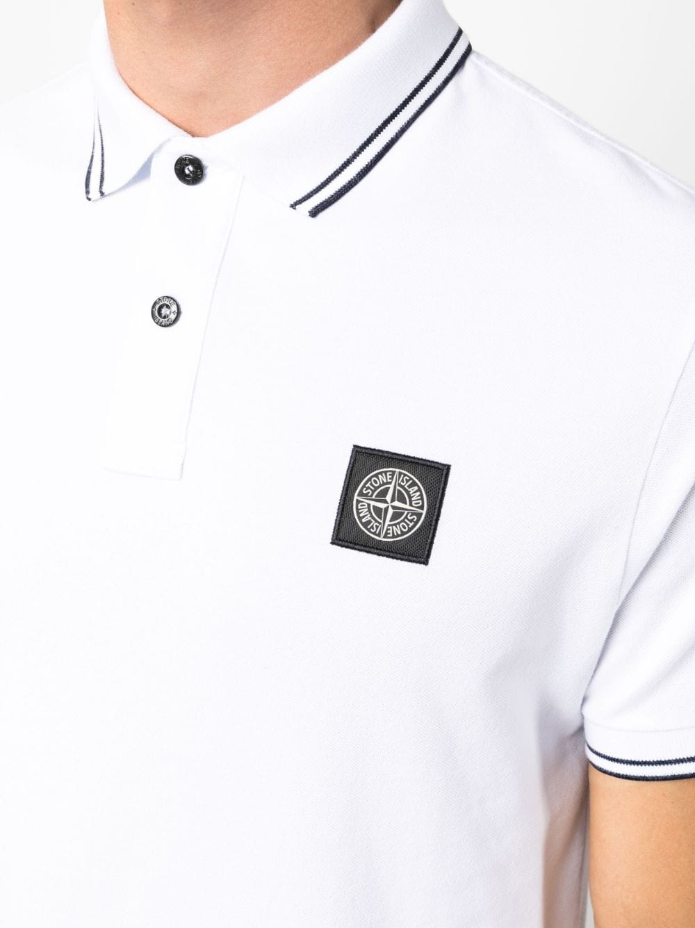 Stone Island T-shirts and Polos White 79152SC18A1001 (STONE ISLAND / ポロシャツ ) | STONE ISLAND (ストーンアイランド)(4)