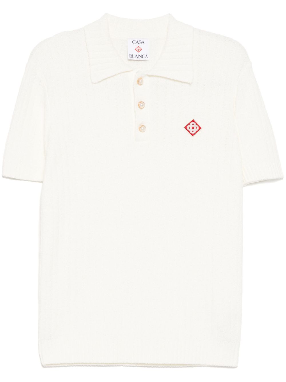 Casablanca T-shirts and Polos White MPS25KW78001 (Casablanca / ポロシャツ ) | Casablanca (カサブランカ)