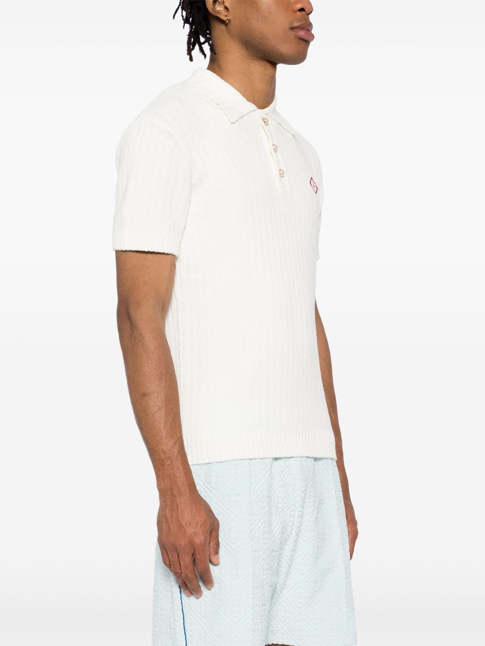 Casablanca T-shirts and Polos White MPS25KW78001 (Casablanca / ポロシャツ ) | Casablanca (カサブランカ)(3)