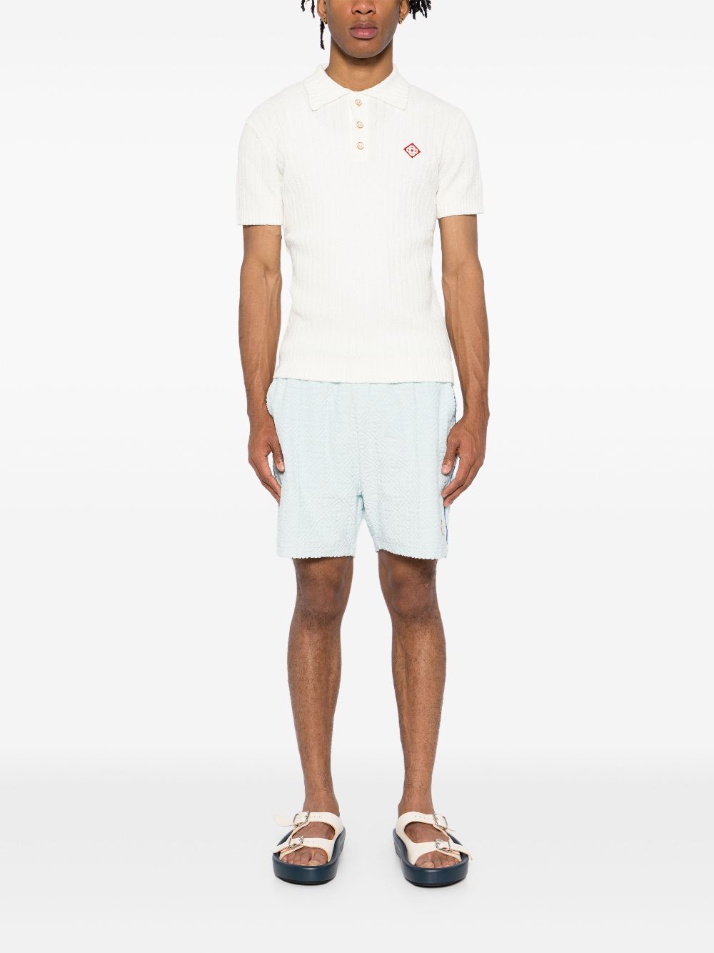 Casablanca T-shirts and Polos White MPS25KW78001 (Casablanca / ポロシャツ ) | Casablanca (カサブランカ)(4)