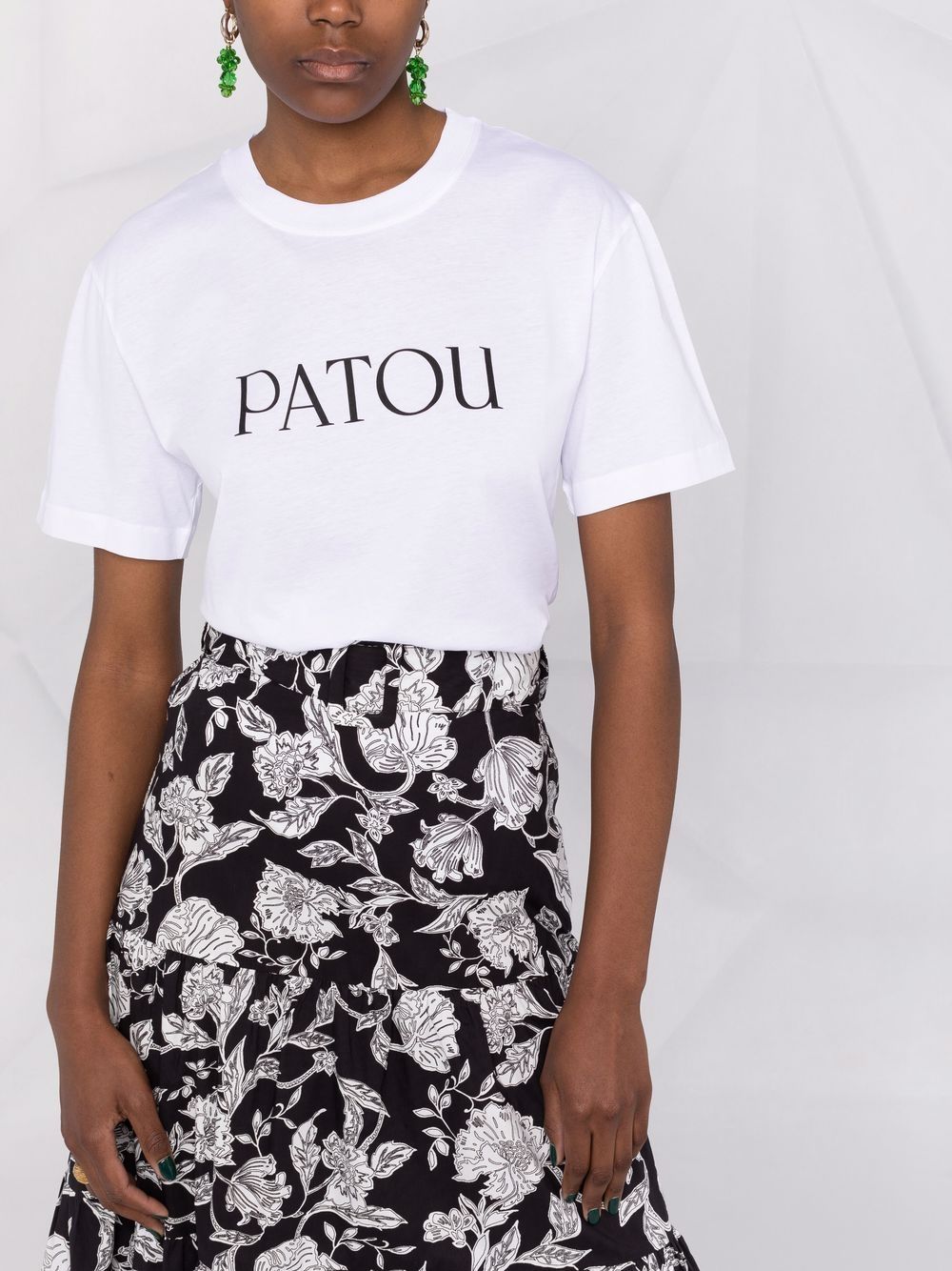PATOU T-shirts and Polos White JE0299999001W (Patou / Tシャツ・カットソー ) | Patou (パトゥ)(1)