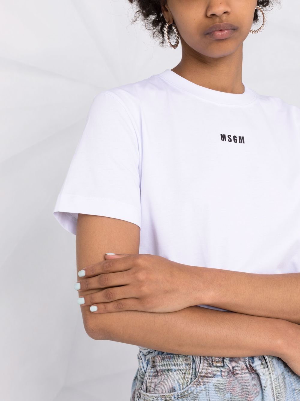 MSGM T-shirts and Polos White 2000MDM50020000201 (MSGM / Tシャツ・カットソー ) | MSGM (エムエスジーエム)(2)