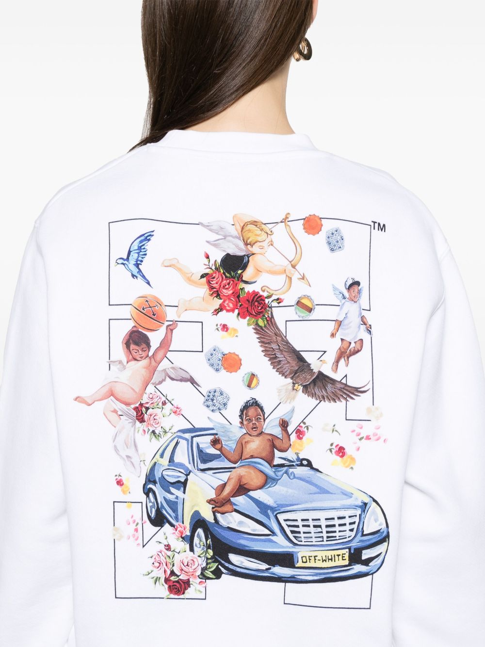 Off White Sweaters White OWBA055S25FLE0010110 (Off-White / スウェット・フーディー ) | Off-White (オフホワイト)(1)