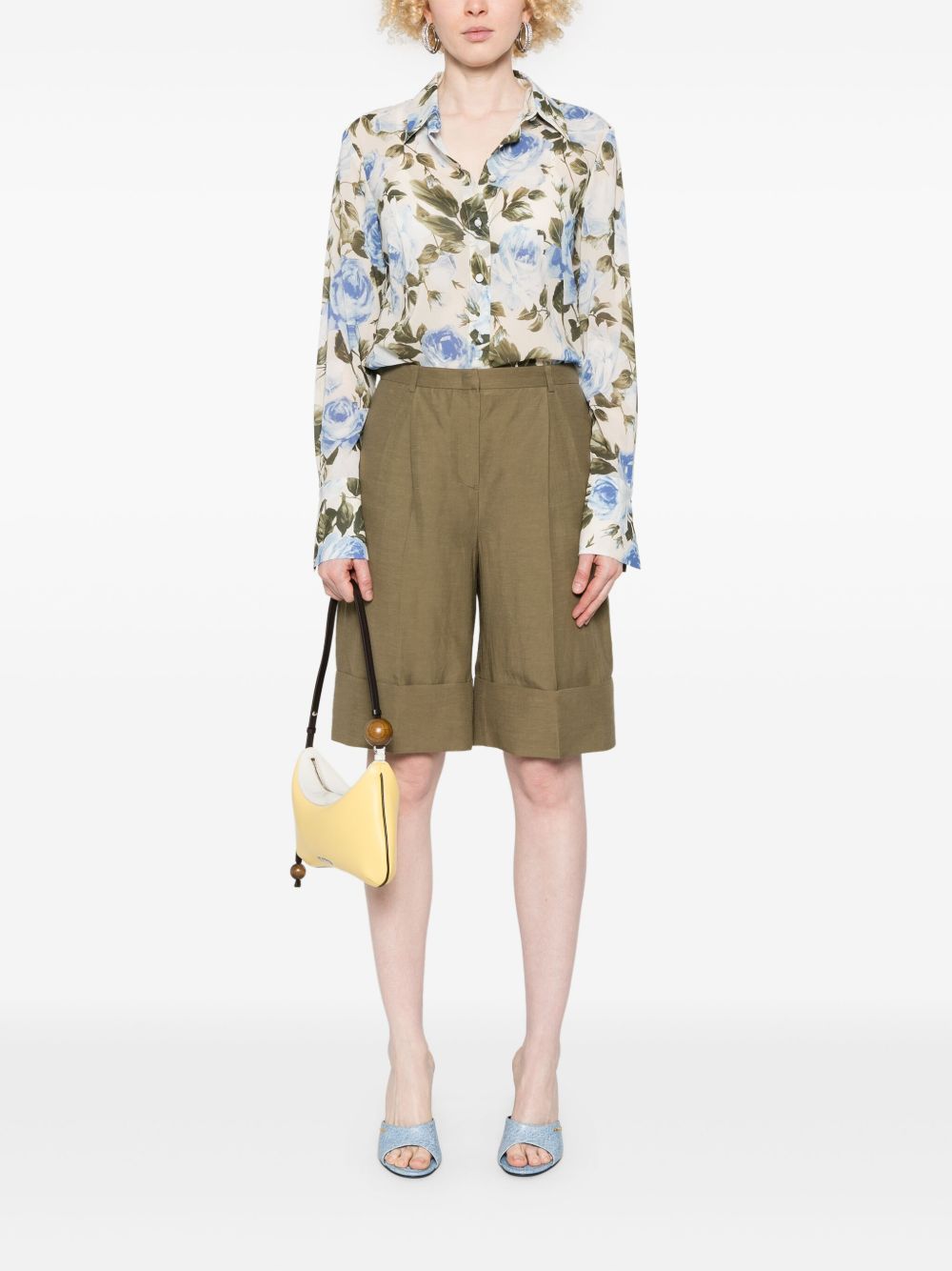 Blugirl Shorts Green RA5181T882390622 (BLUGIRL / ショートパンツ ) | BLUGIRL (ブルーガール)(2)