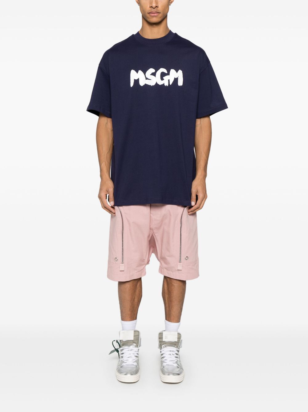 MSGM T-shirts and Polos Blue 3840MM10525700287 (MSGM / Tシャツ・カットソー ) | MSGM (エムエスジーエム)(2)