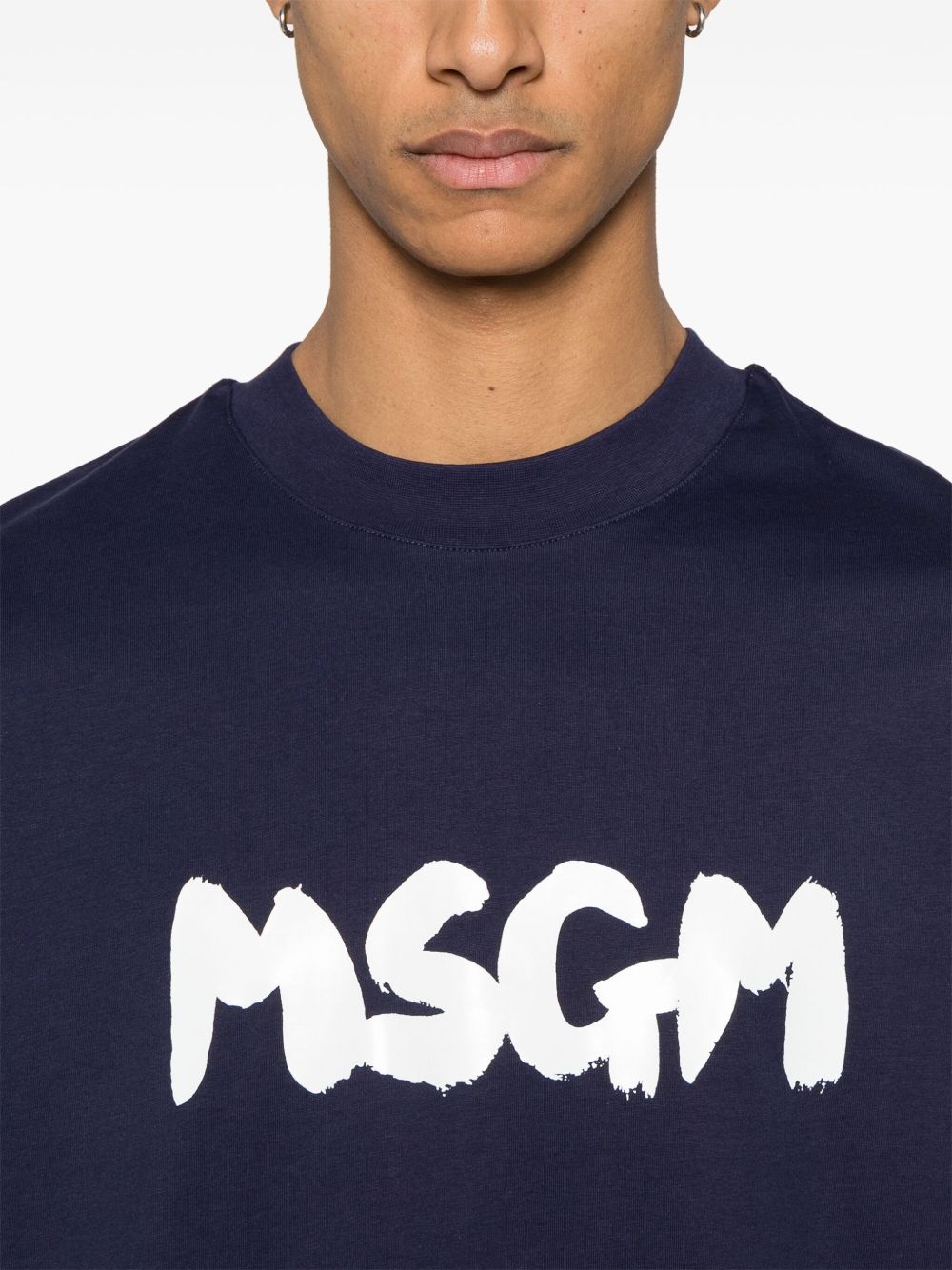 MSGM T-shirts and Polos Blue 3840MM10525700287 (MSGM / Tシャツ・カットソー ) | MSGM (エムエスジーエム)(5)