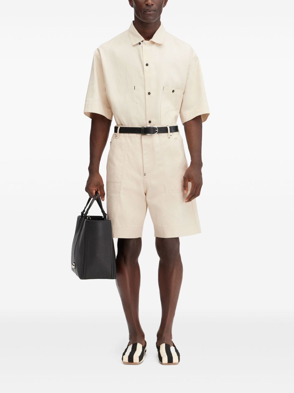 JACQUEMUS Shorts White 255DE0641522110 (JACQUEMUS / ショートパンツ ) | JACQUEMUS (ジャックムス)(3)