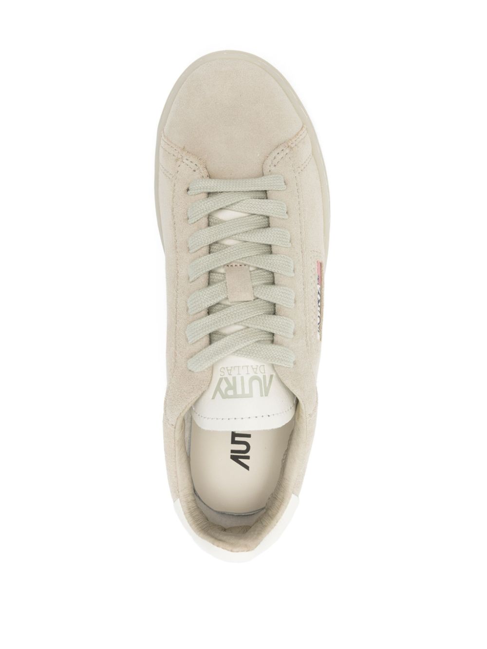 スニーカー AUTRY Woman Sneakers Beige ADLWUE10 Autry Medalist Low Sneakers In White Leather And Beige Suede